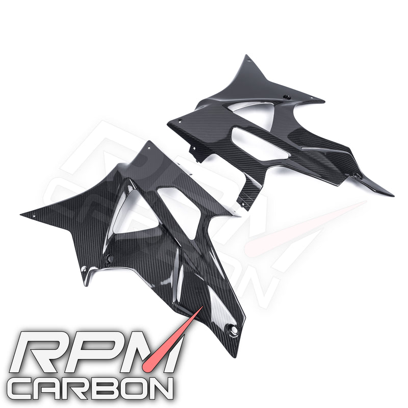 Bestem 100% Carbon Fiber Large Lower Side Belly Pan Fairings For BMW S1000RR 2015-2019 – Glossy 3K Finish, Pair