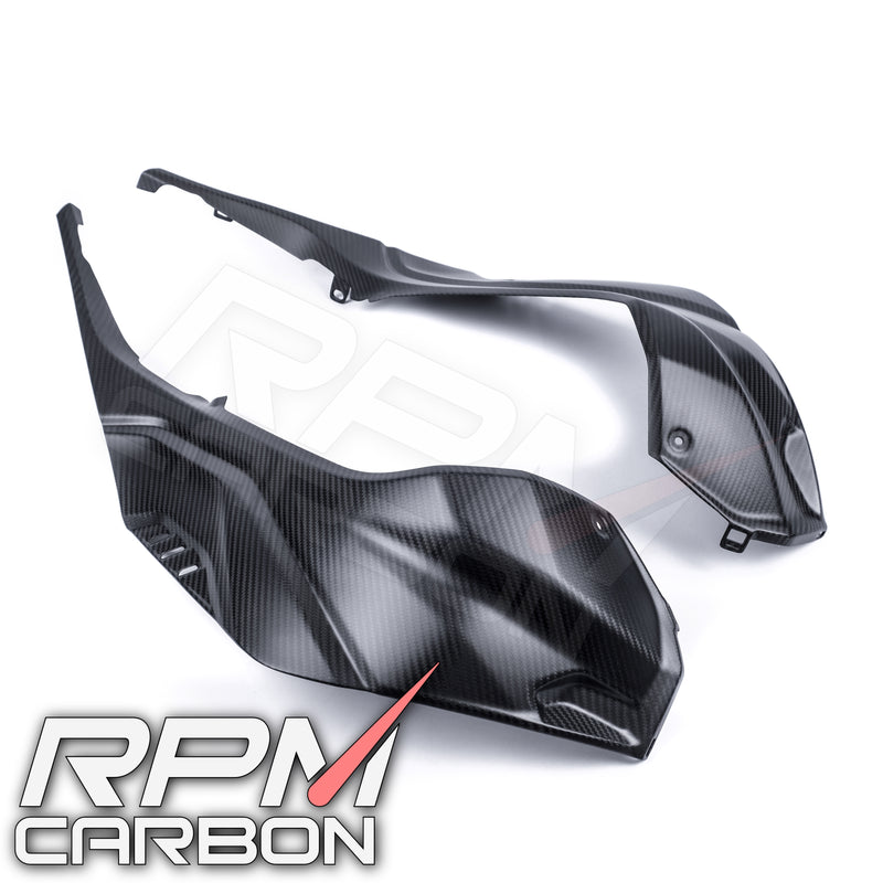 BMW S1000RR S1000R Carbon Fiber Tank Side Panels (Fully Enclosed)