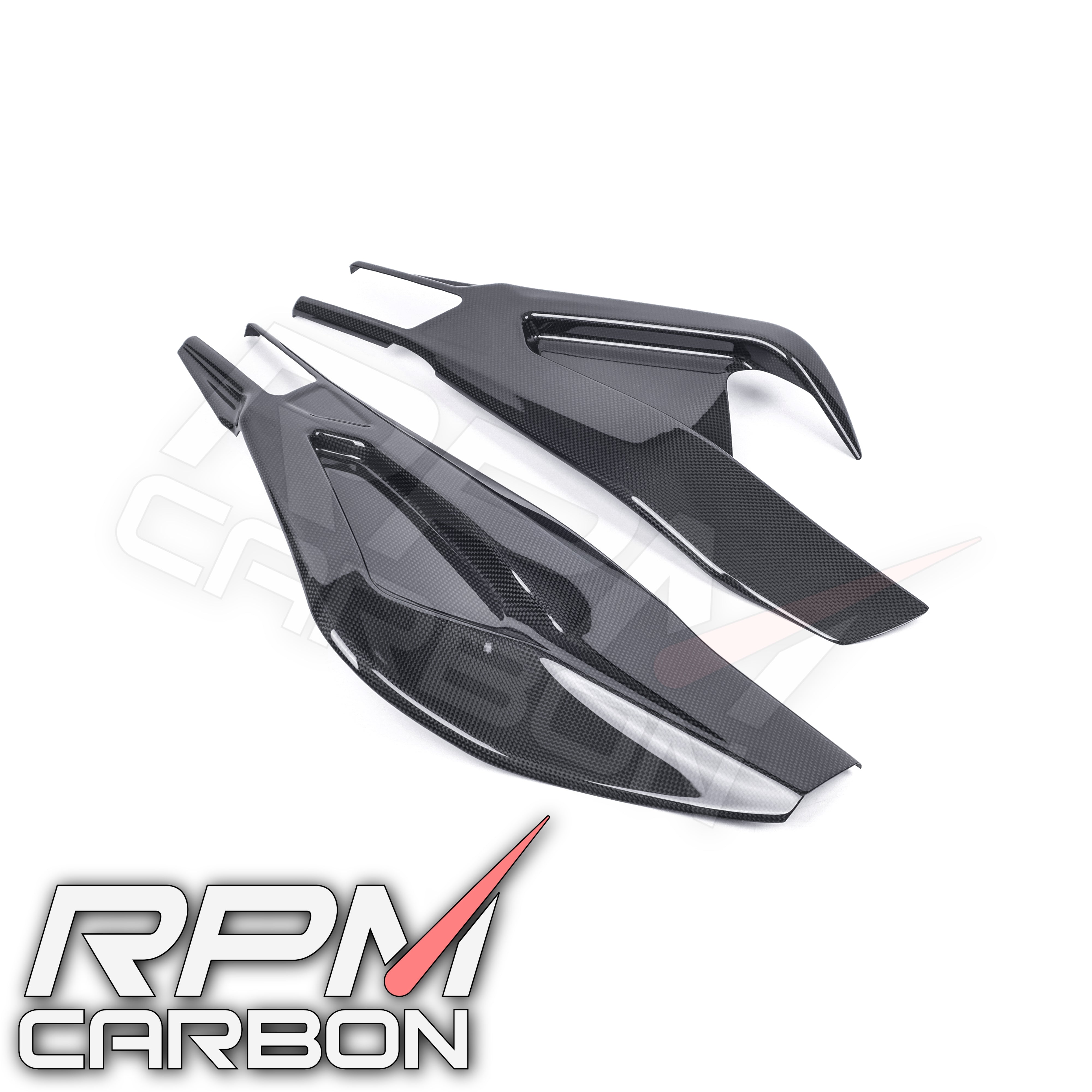 BMW S1000RR Swingarm Covers Protectors Carbon Fiber - WSBK Version