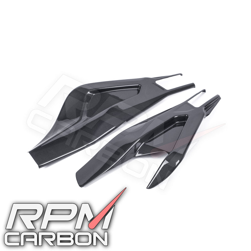 BMW S1000RR S1000R Carbon Fiber Swingarm Covers Protectors Style B WSBK