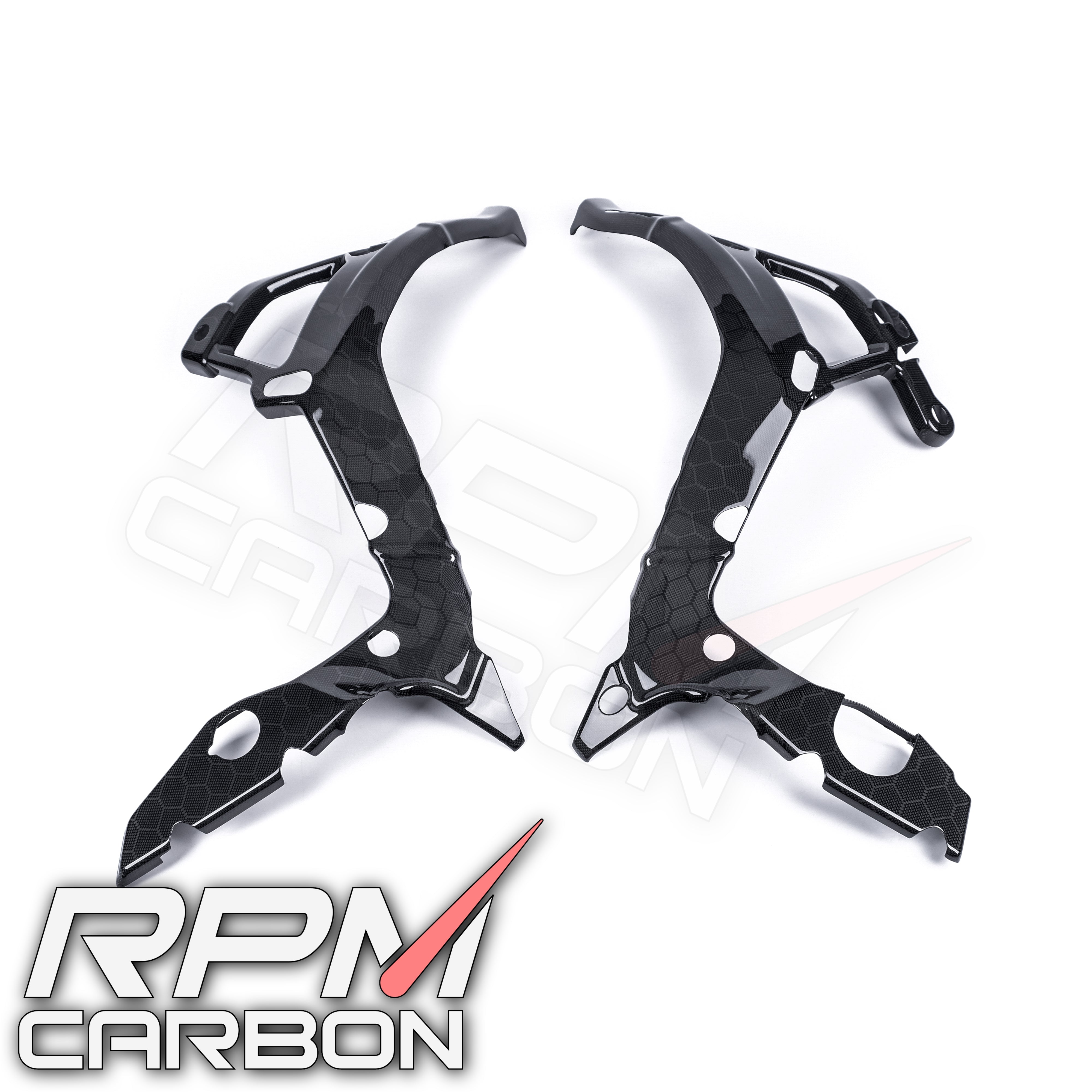 BMW S1000RR 2020 Frame Covers Protectors in Carbon Fiber