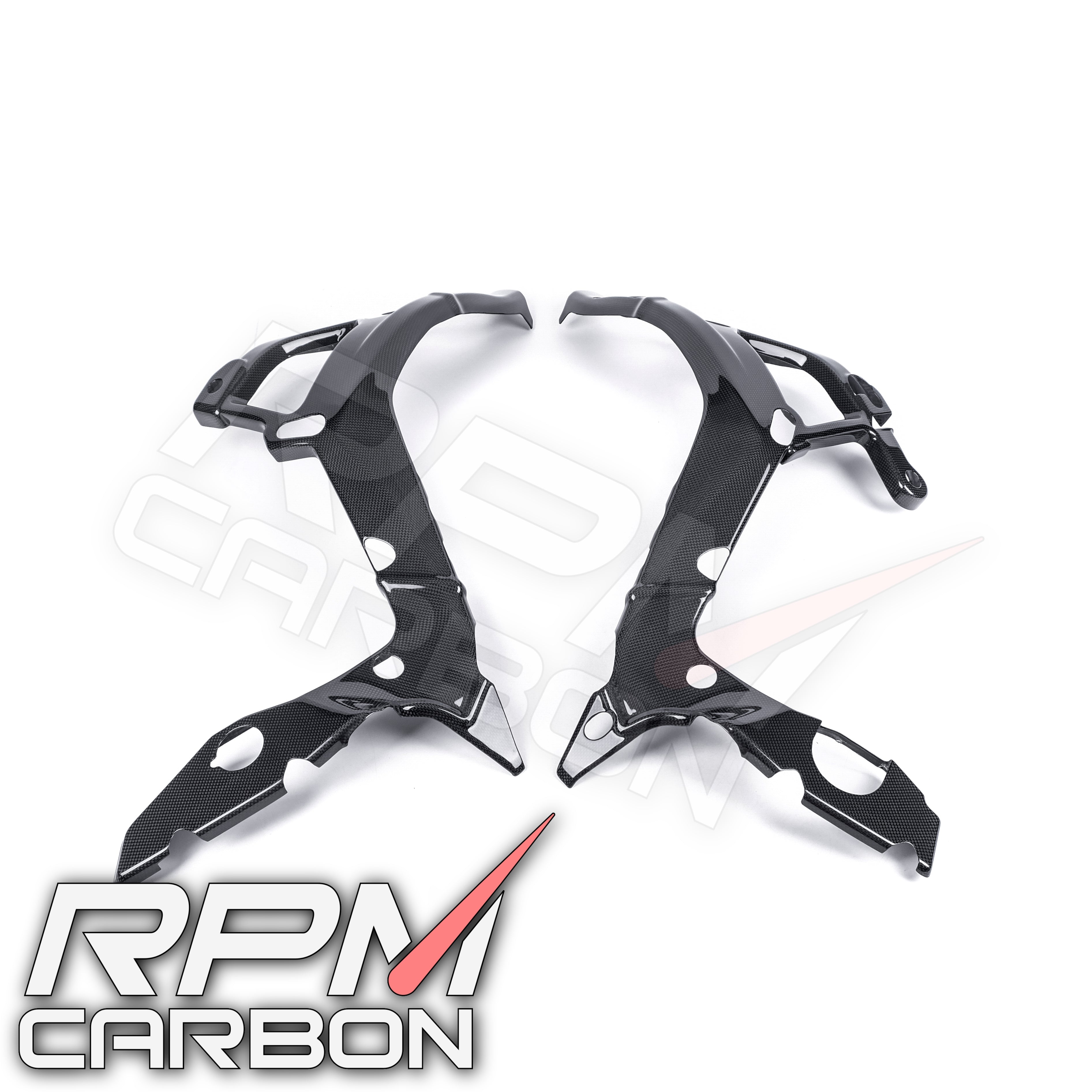 BMW S1000RR 2020 Frame Covers Protectors in Carbon Fiber