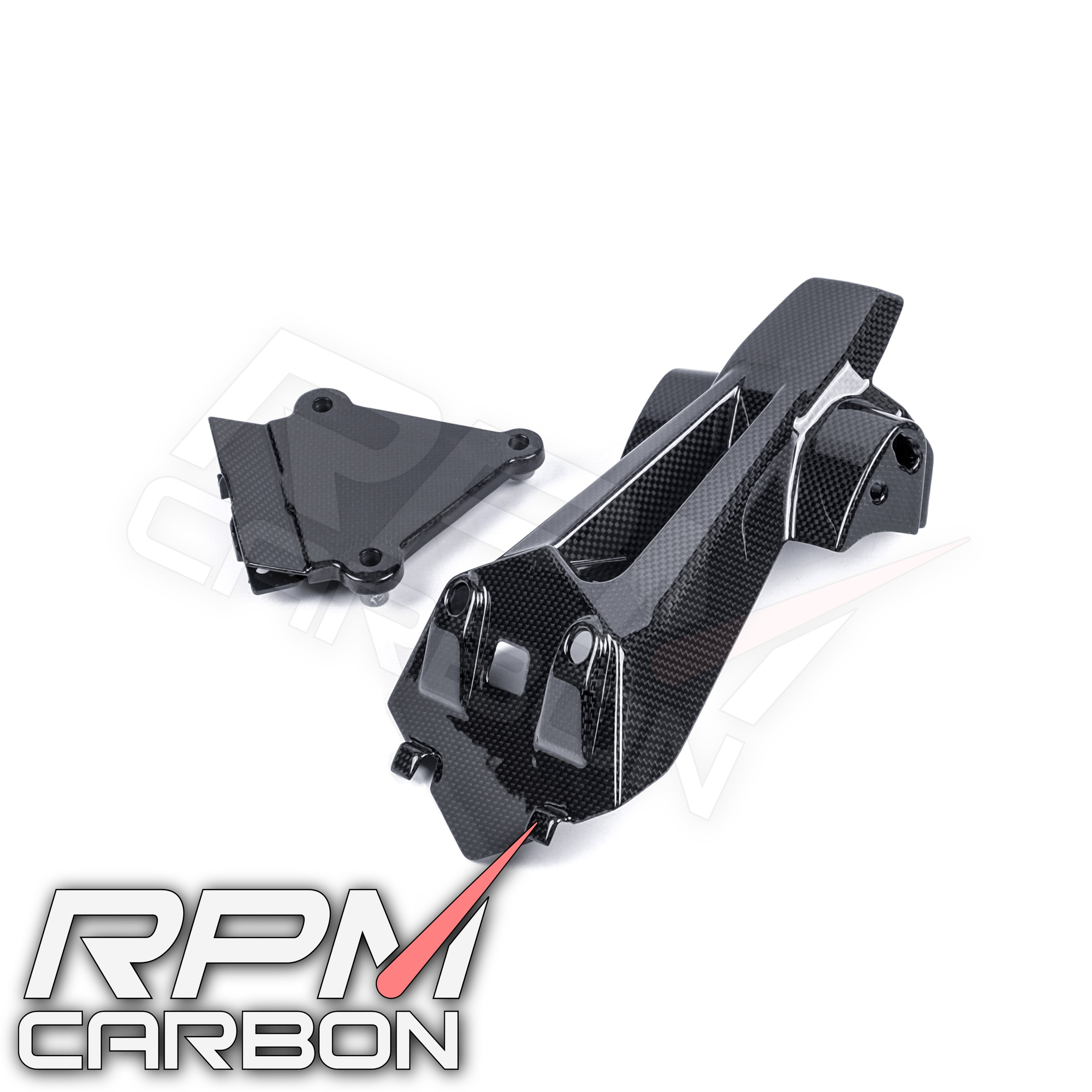 ForF SPORT Real 3K Twill Weave Carbon Fiber License Plate Frame - Black