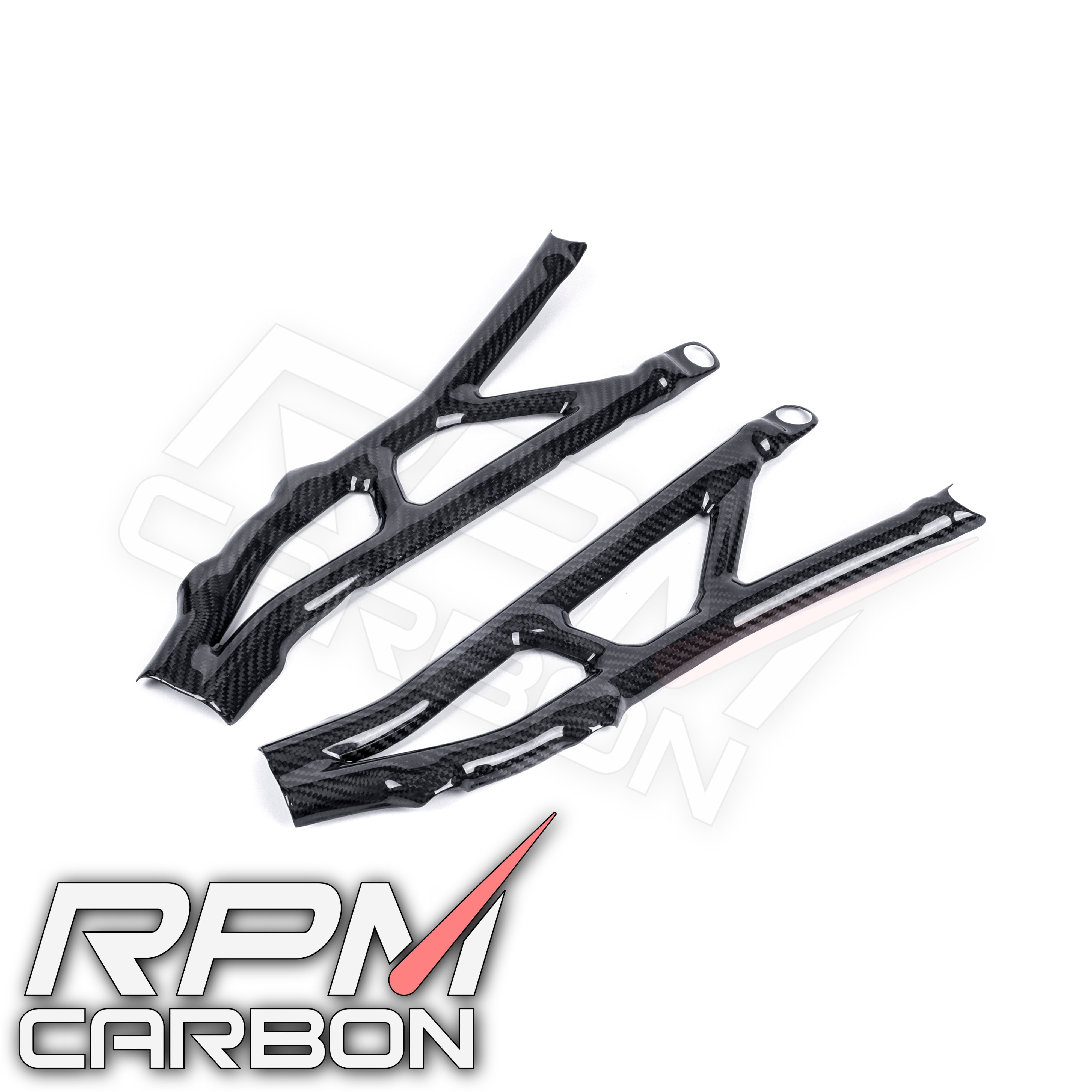 BMW S1000RR 2020 Swingarm Covers Protectors in Carbon Fiber - Style A