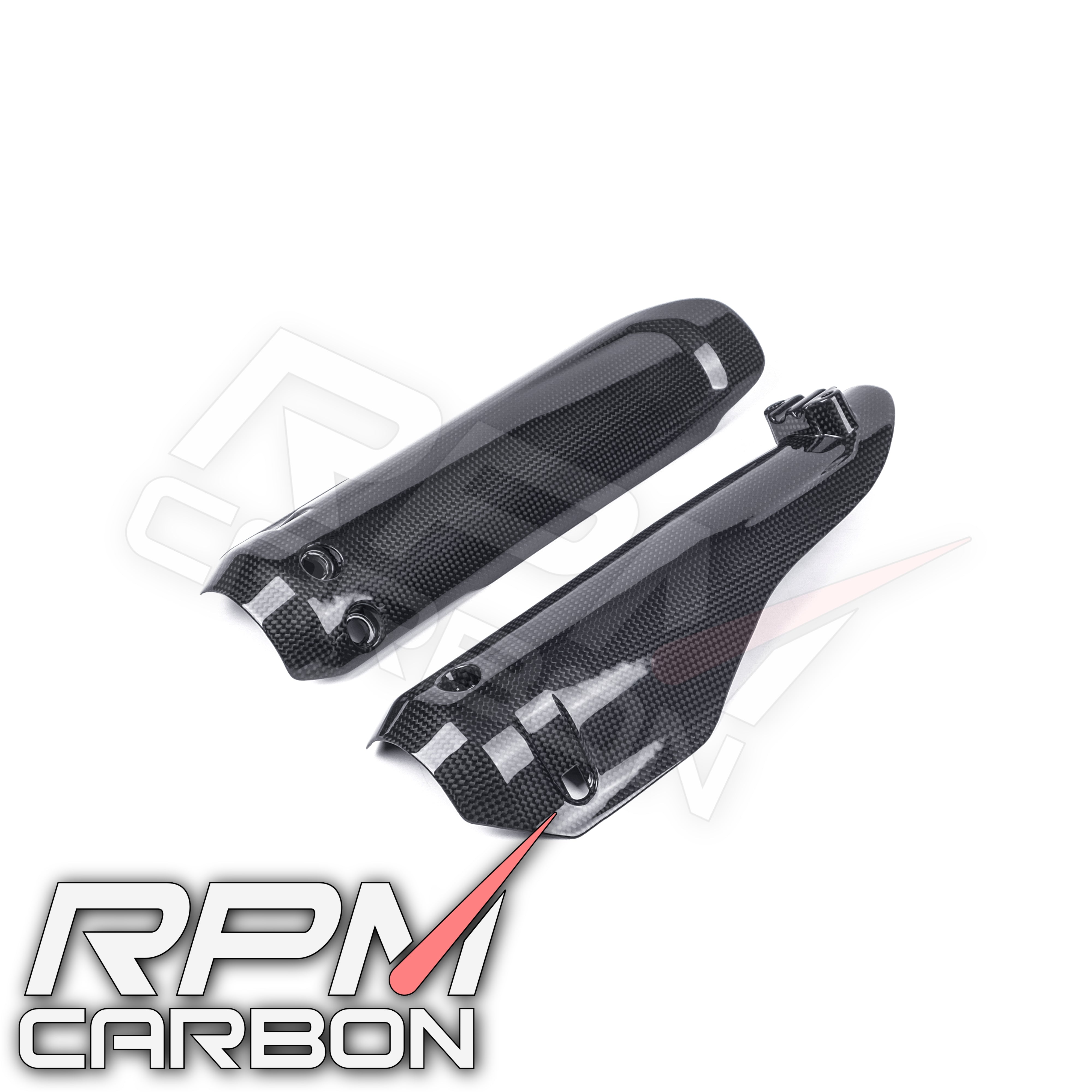 Ducati Hypermotard 698 Carbon Fiber Fork Covers