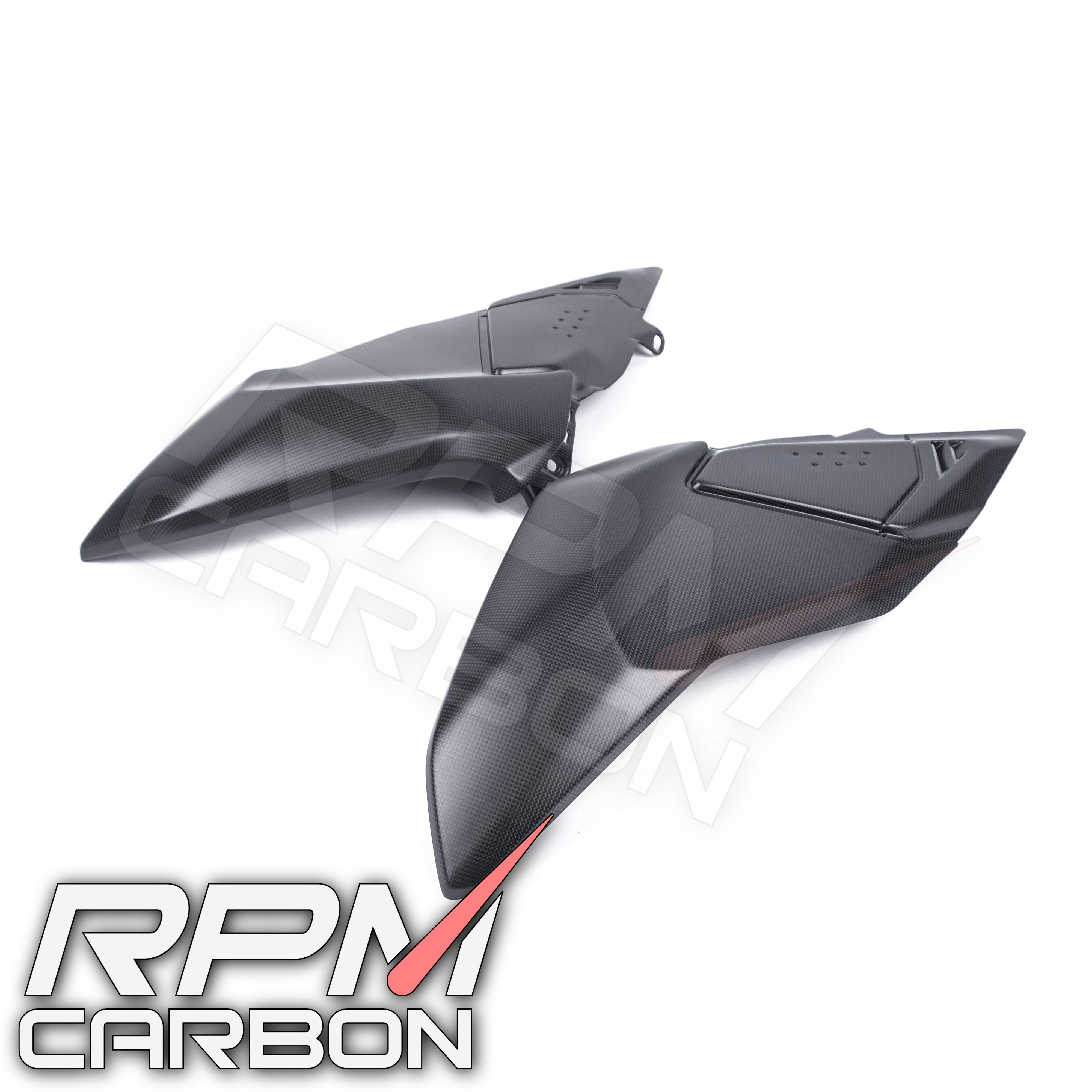 Ducati Hypermotard 698 Carbon Fiber Upper Tank Side Panels