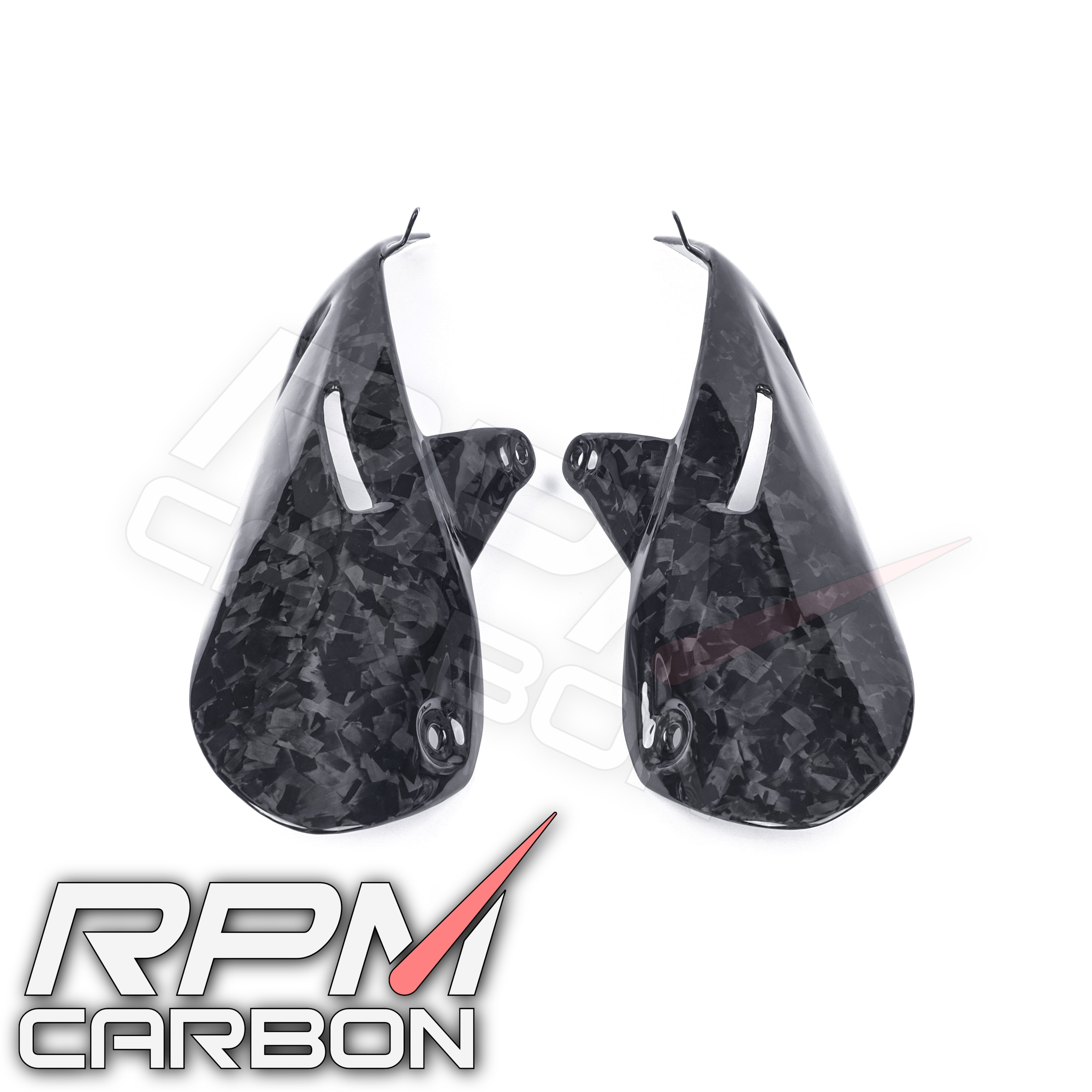 Ducati Hypermotard 698 Carbon Fiber Exhaust Side Covers