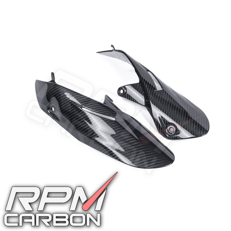 Ducati Hypermotard 698 Carbon Fiber Exhaust Side Covers