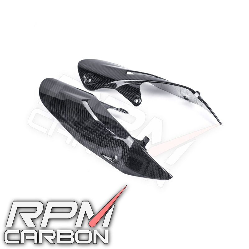 Ducati Hypermotard 698 Carbon Fiber Exhaust Side Covers