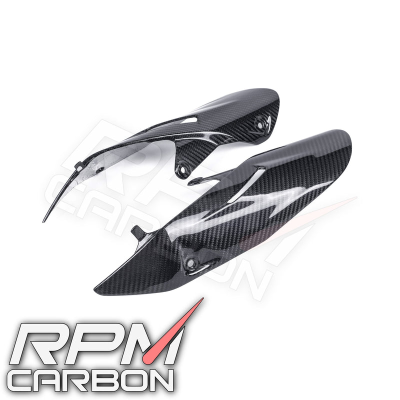 Ducati Hypermotard 698 Carbon Fiber Exhaust Side Covers