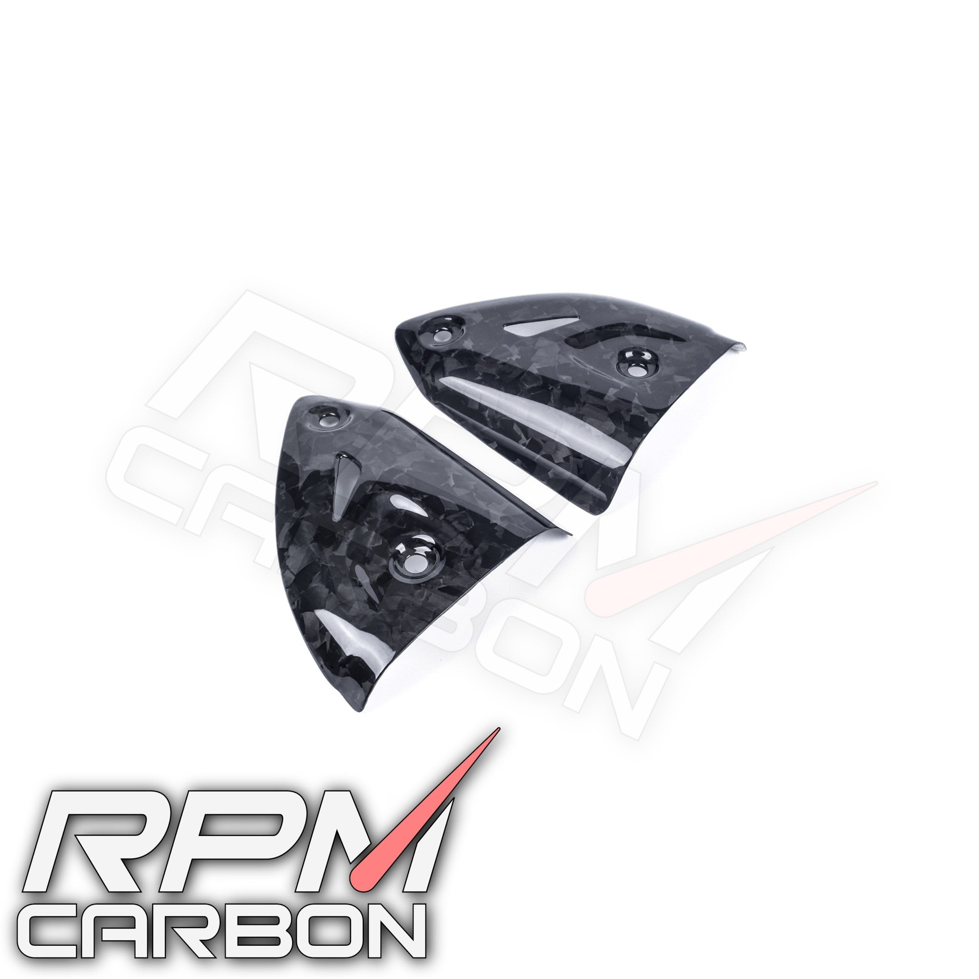 アルビノページ Ducati Panigale 899 1199 1299 959 V2 Carbon Fiber Exhaust Side Covers