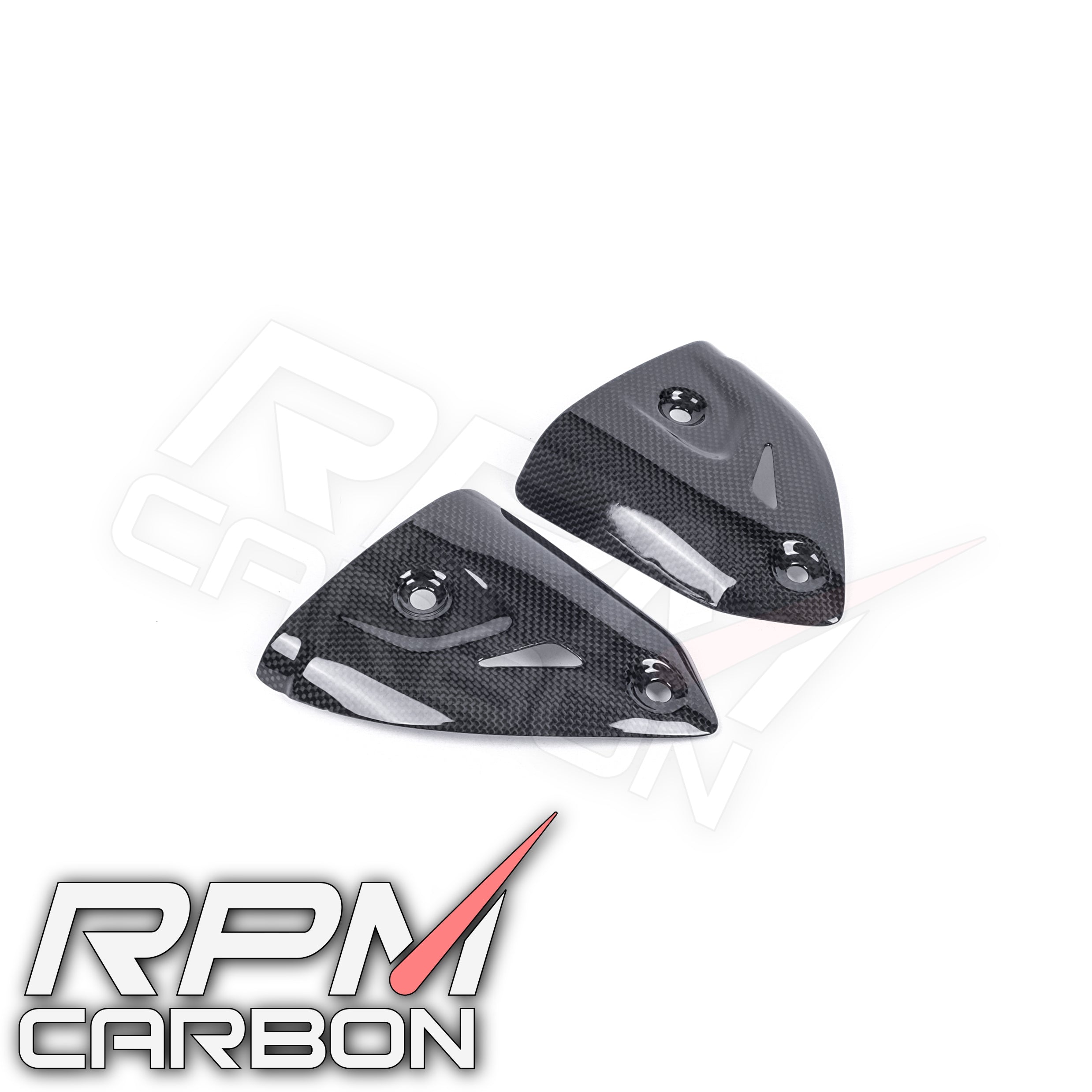 Ducati Panigale 899 1199 1299 959 V2 Carbon Fiber Exhaust Side Covers Termignoni