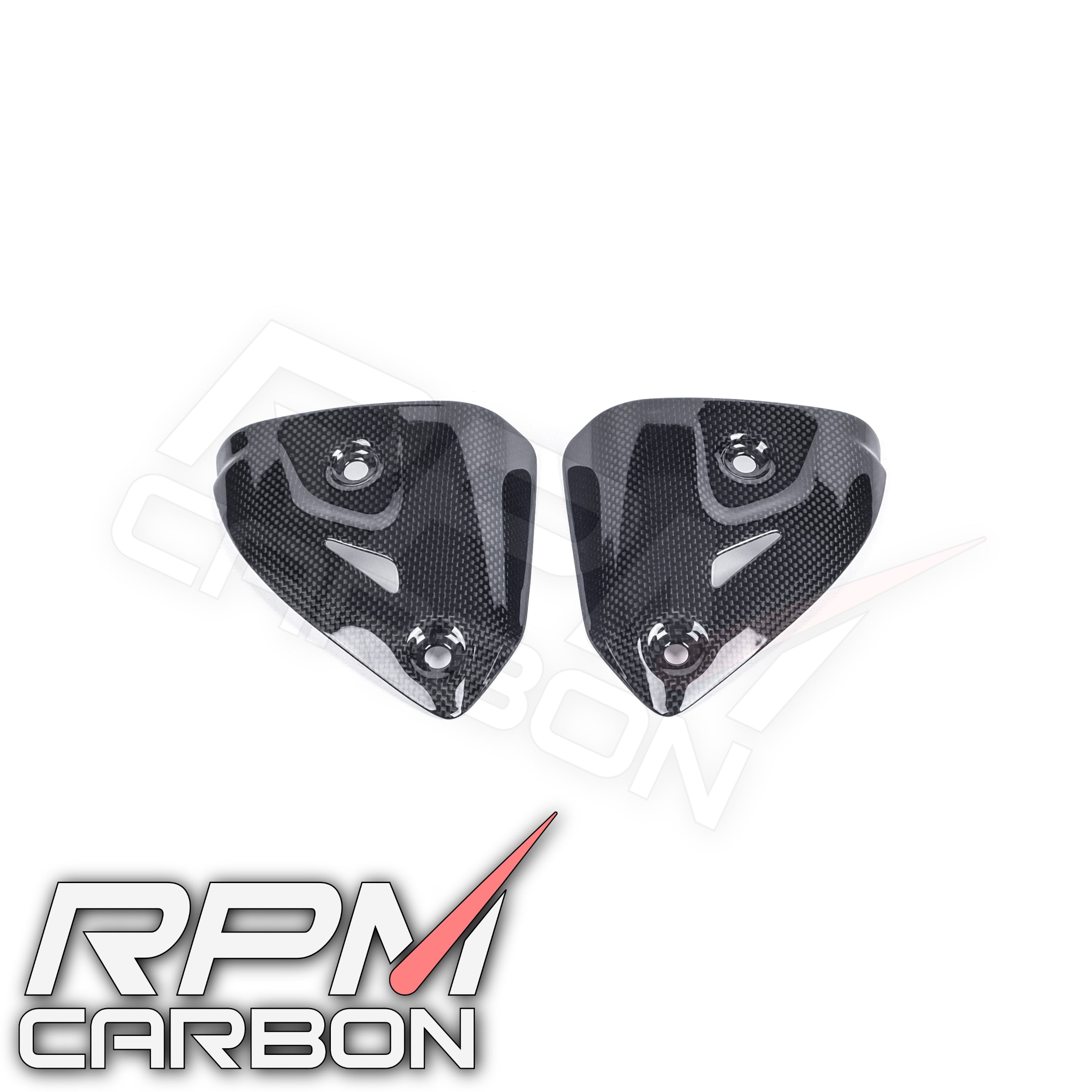 Ducati Panigale 899 1199 1299 959 V2 Carbon Fiber Exhaust Side Covers Termignoni