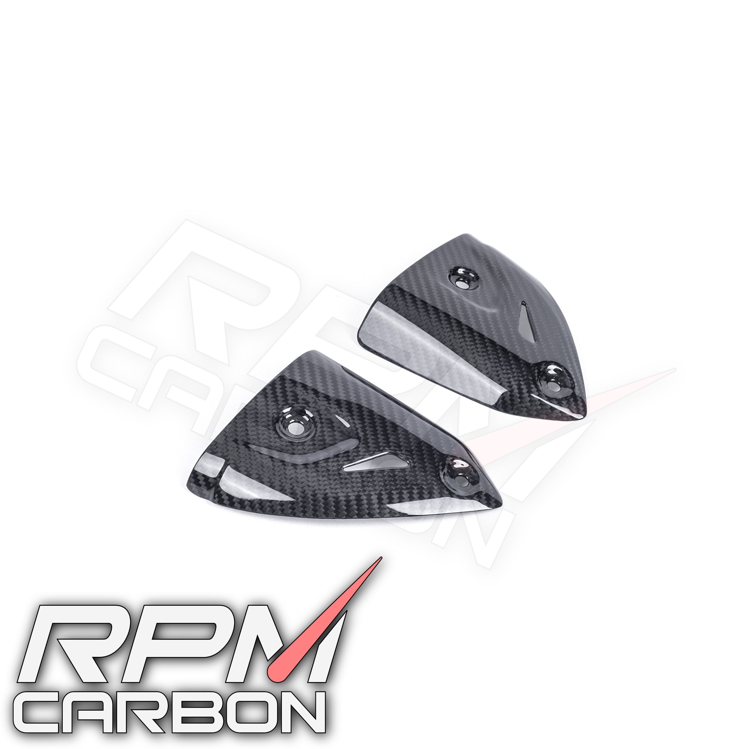 Ducati Panigale 899 1199 1299 959 V2 Carbon Fiber Exhaust Side Covers Termignoni