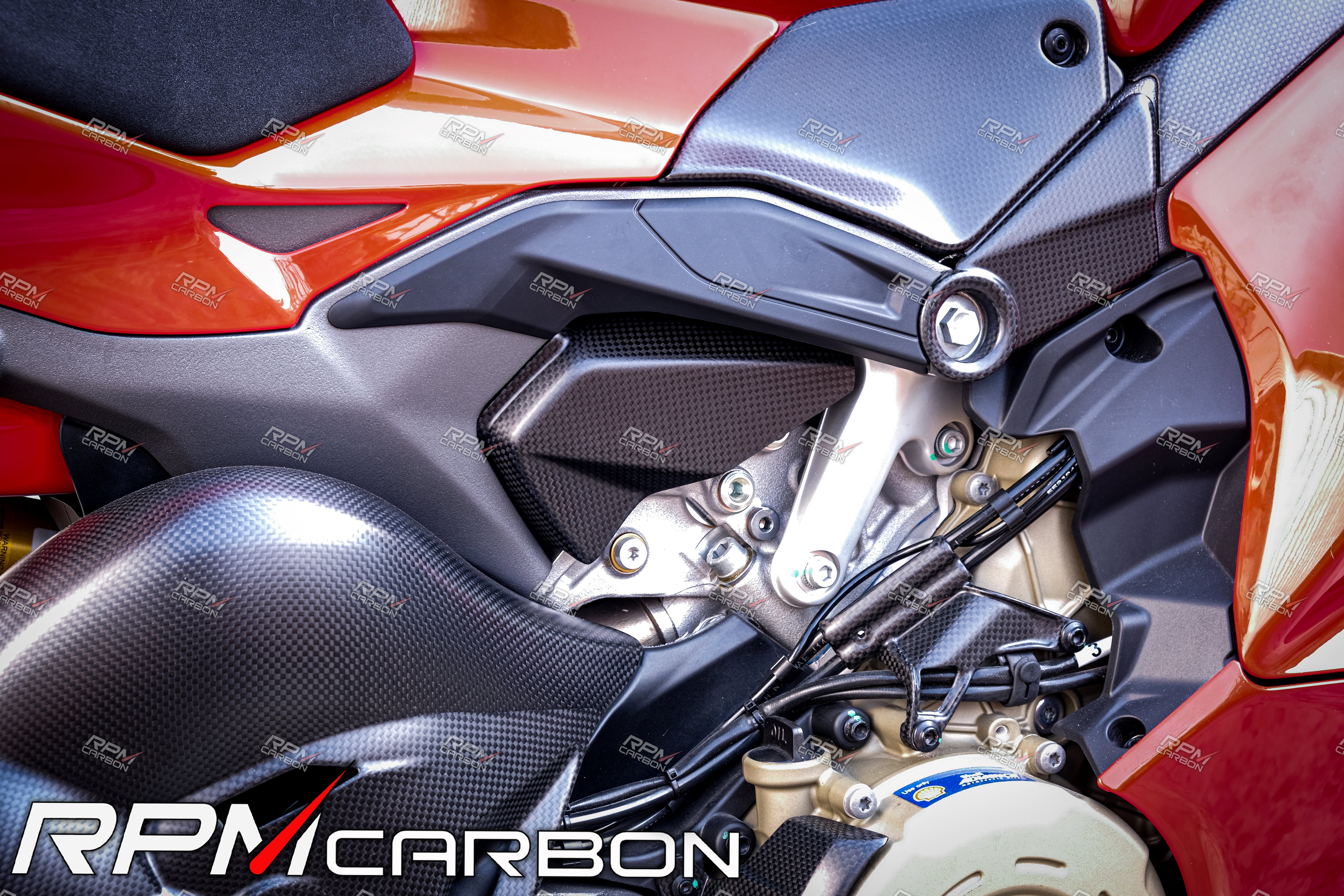 Ducati Panigale V4 / Streetfighter V4 Carbon Side Fairing Inner Panel Covers