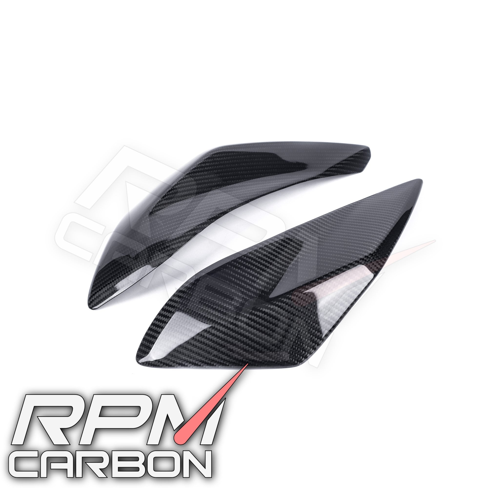 Ducati Hypermotard 950 Carbon Fiber Exhaust Side Covers Panels