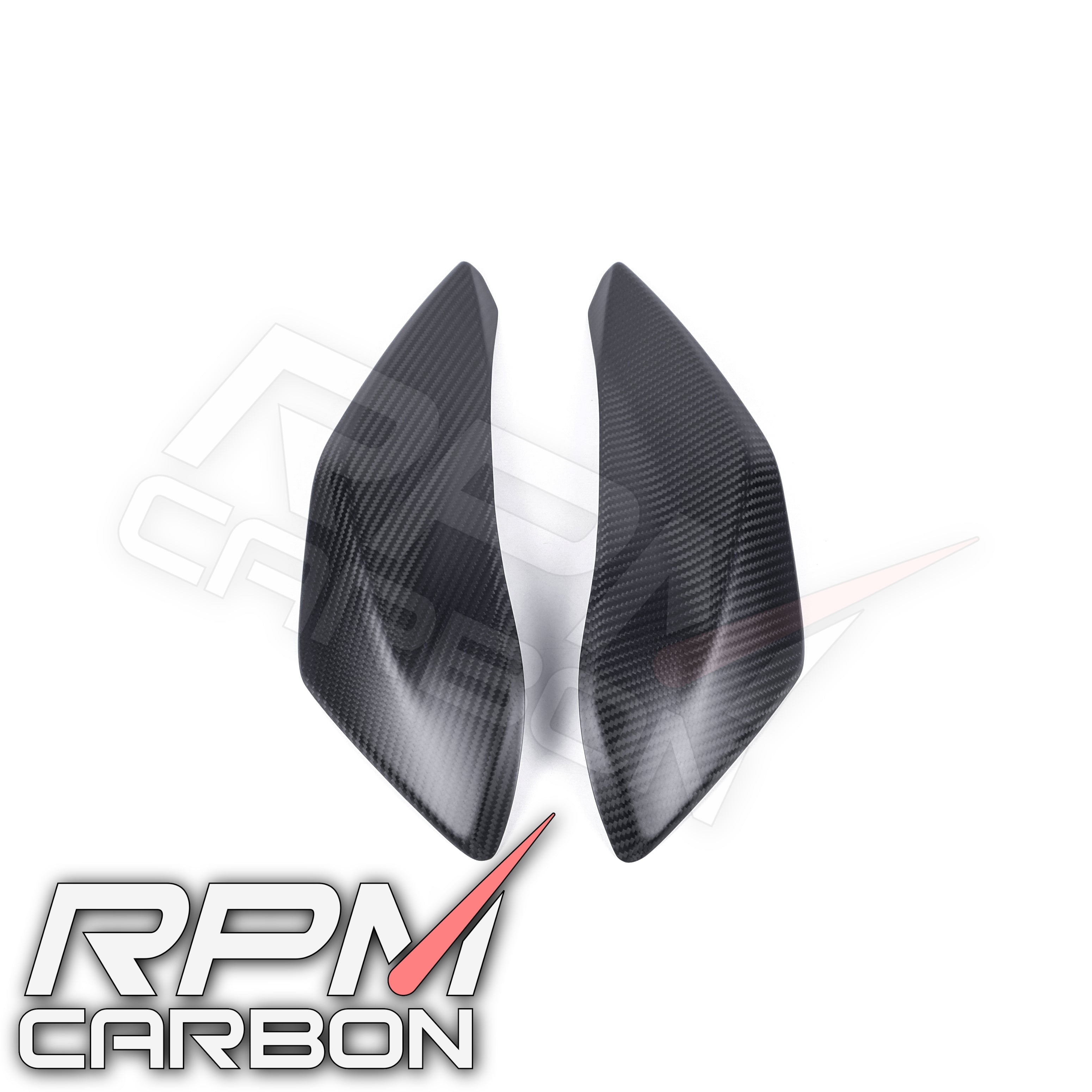 Ducati Hypermotard 950 Carbonfaser-Auspuffseitenabdeckungen