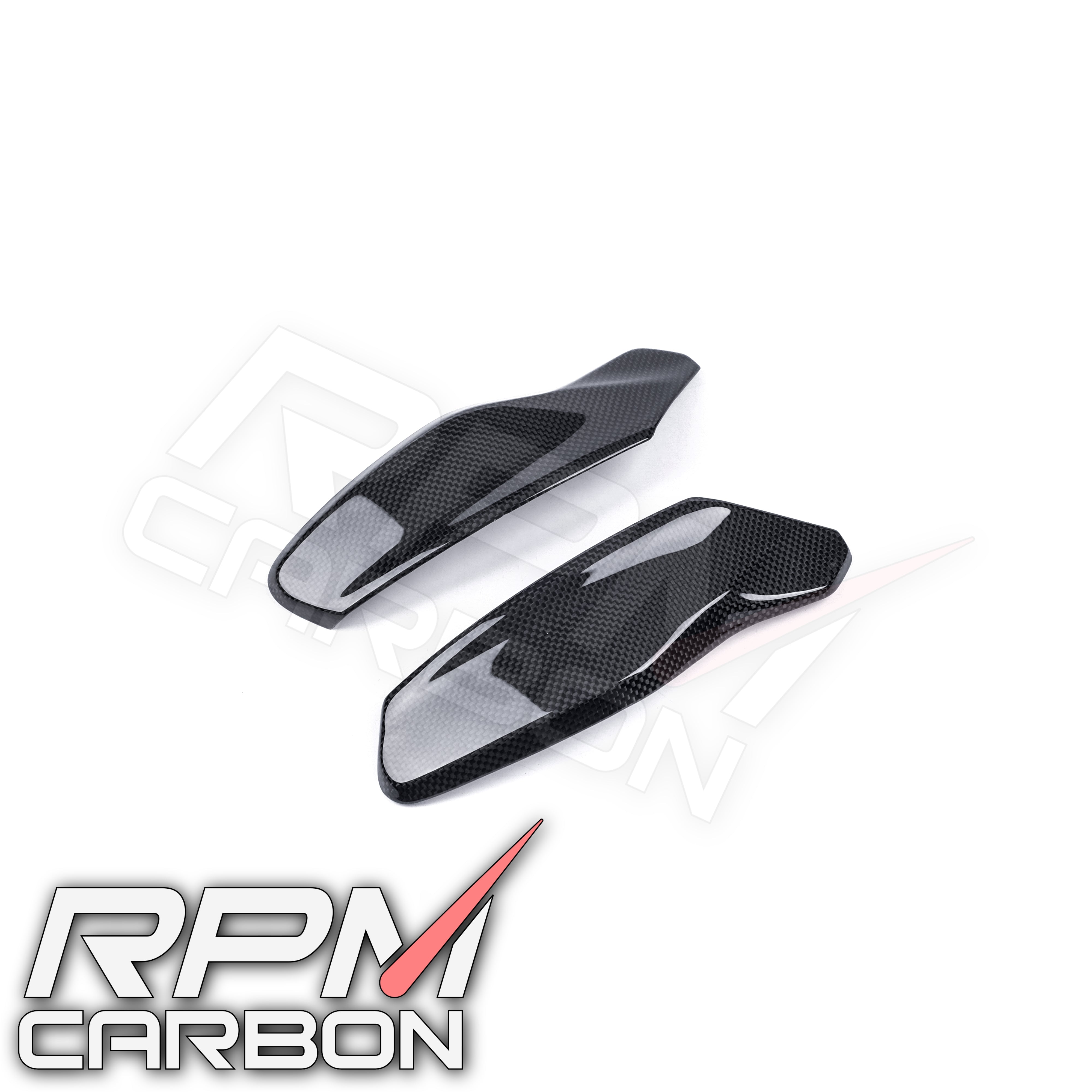 Ducati Hypermotard 950 Carbon Fiber Hand Guards Matt Plain