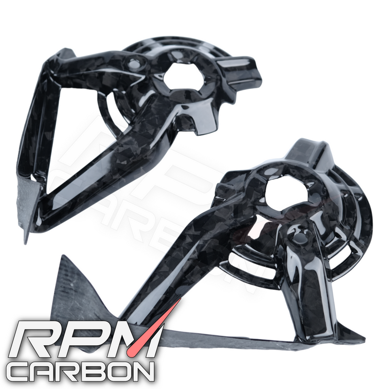 Ducati Hypermotard 950 Carbon Fiber Inner Radiator Fan Guards