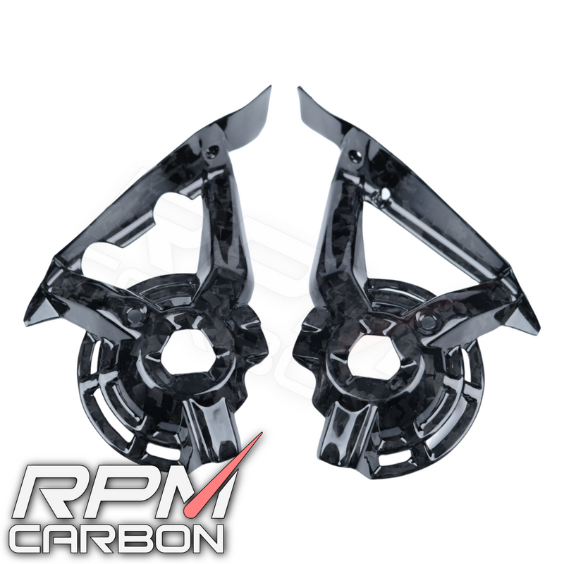 Ducati Hypermotard 950 Carbon Fiber Inner Radiator Fan Guards