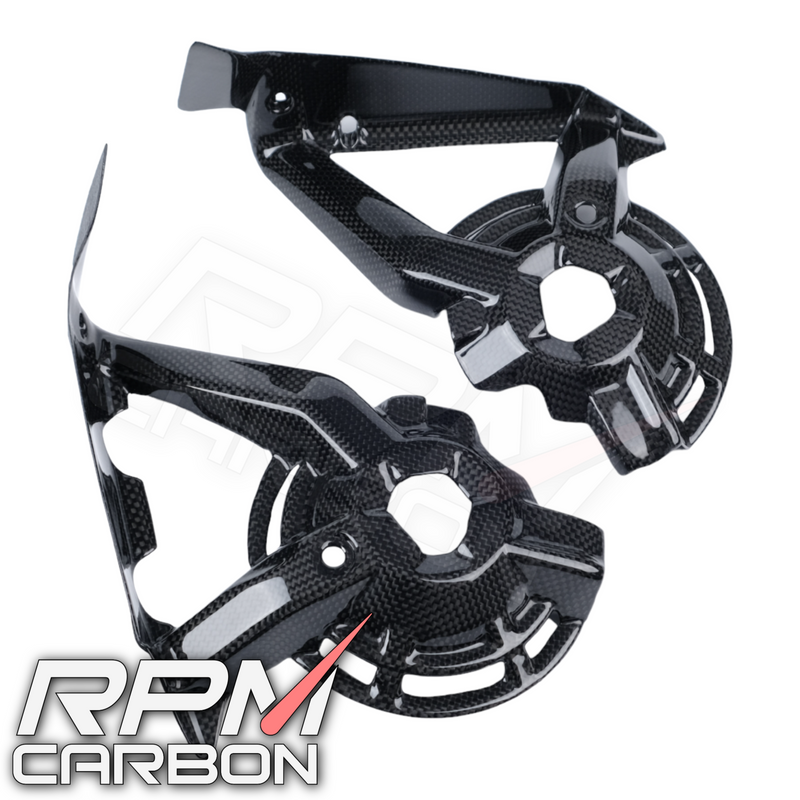 Ducati Hypermotard 950 Carbon Fiber Inner Radiator Fan Guards