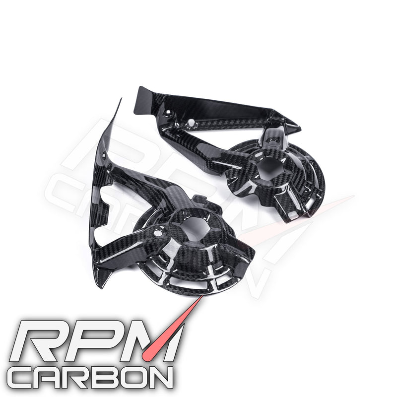 Ducati Hypermotard 950 Carbon Fiber Inner Radiator Fan Guards