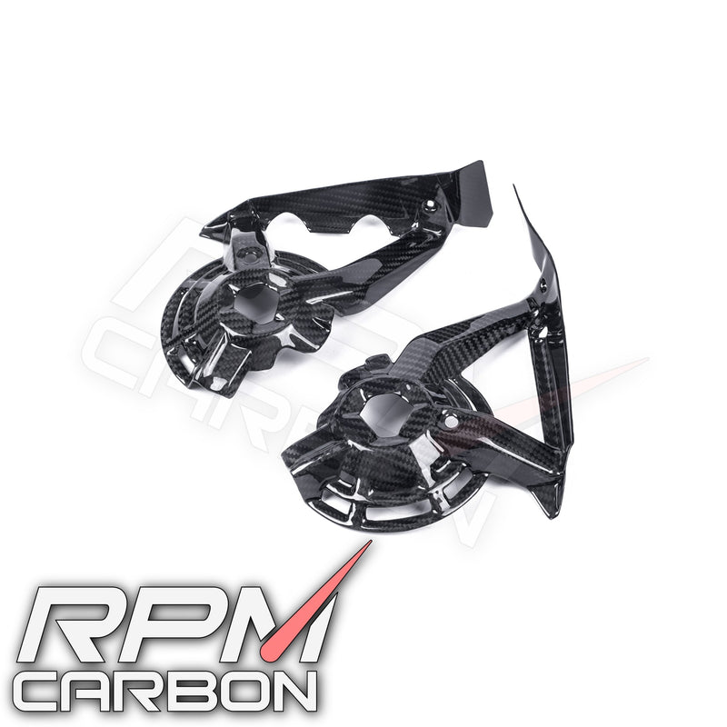 Ducati Hypermotard 950 Carbon Fiber Inner Radiator Fan Guards