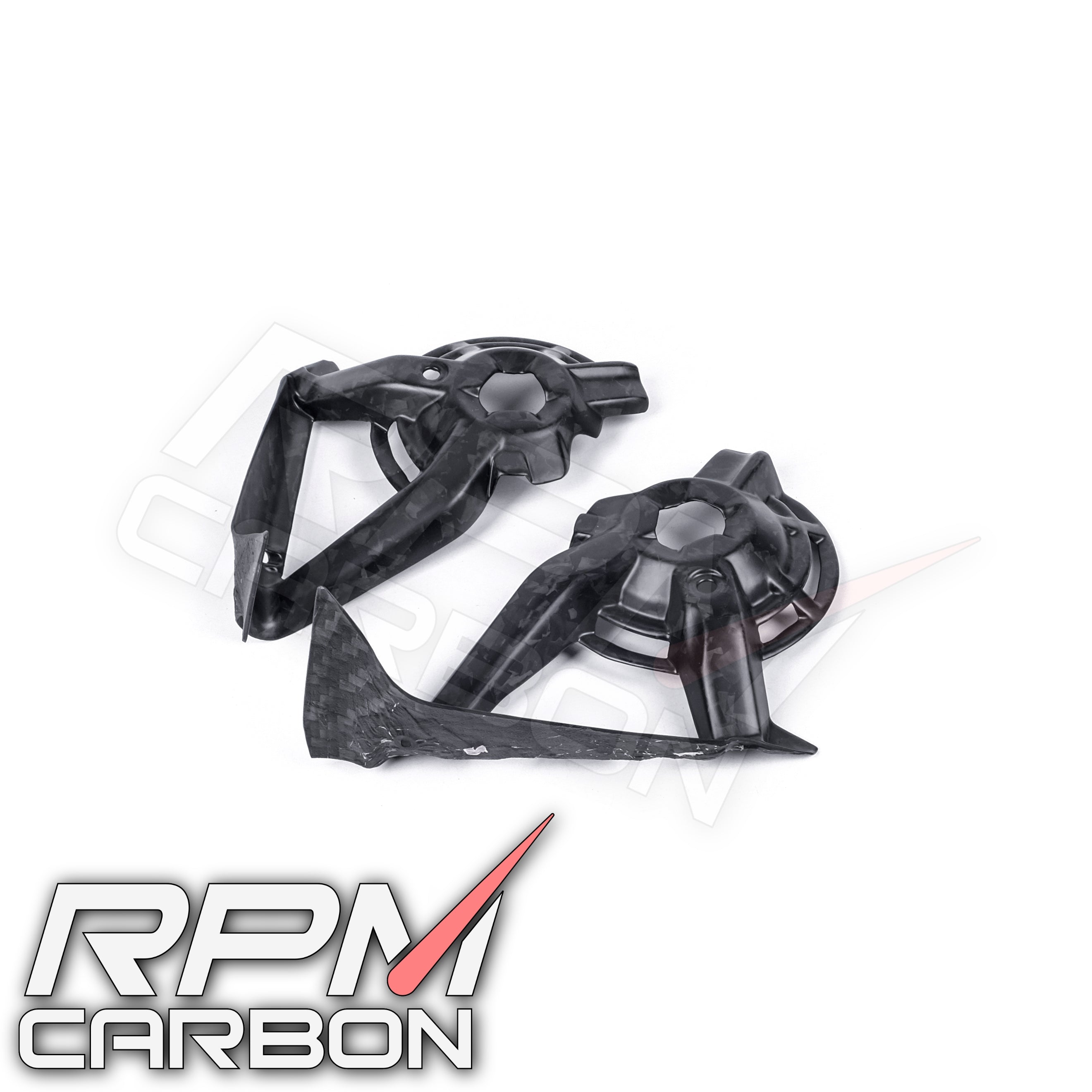 Ducati Hypermotard 950 Carbon Fiber Inner Radiator Fan Guards
