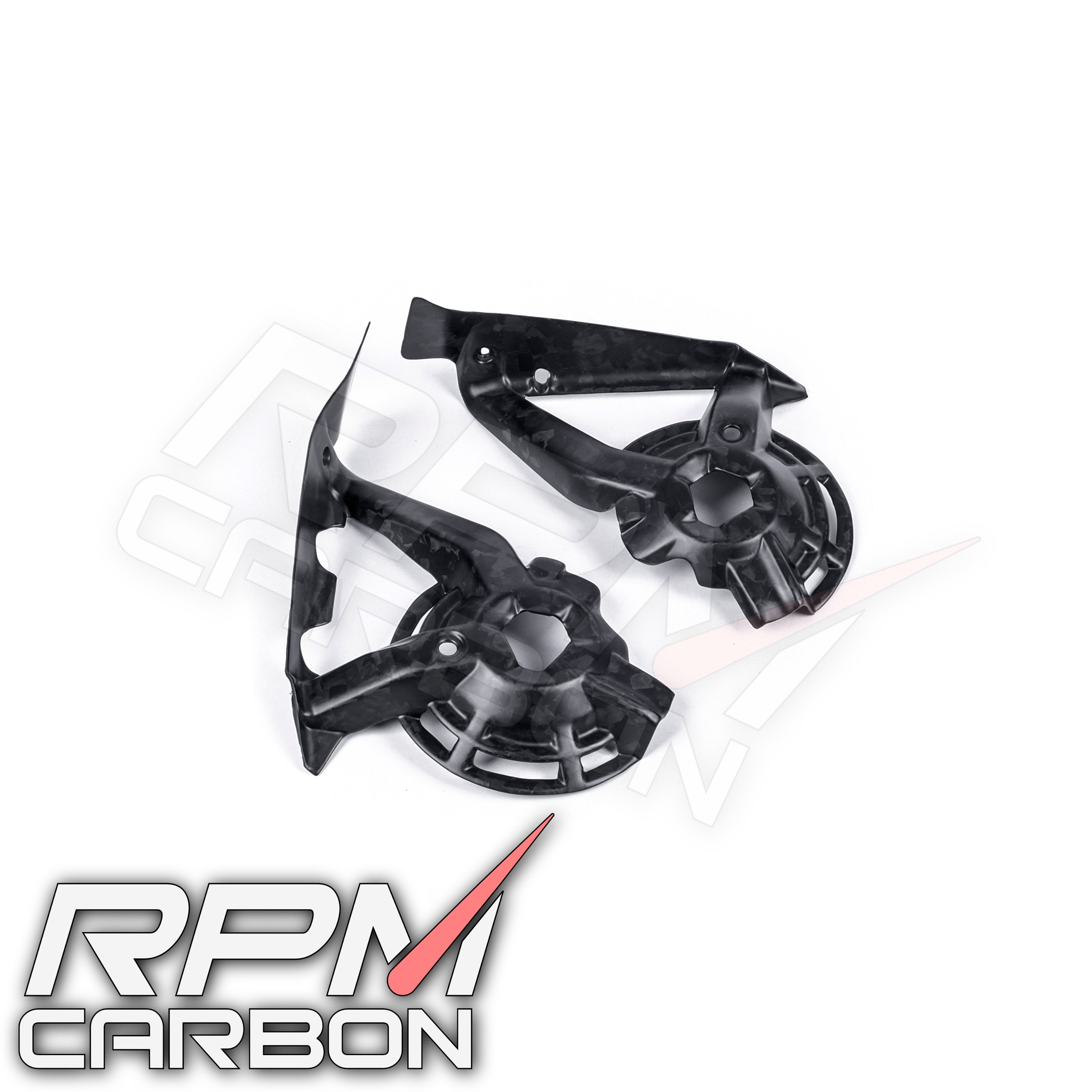Ducati Hypermotard 950 Carbon Fiber Inner Radiator Fan Guards