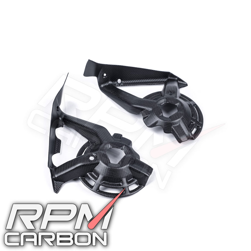 Ducati Hypermotard 950 Carbon Fiber Inner Radiator Fan Guards