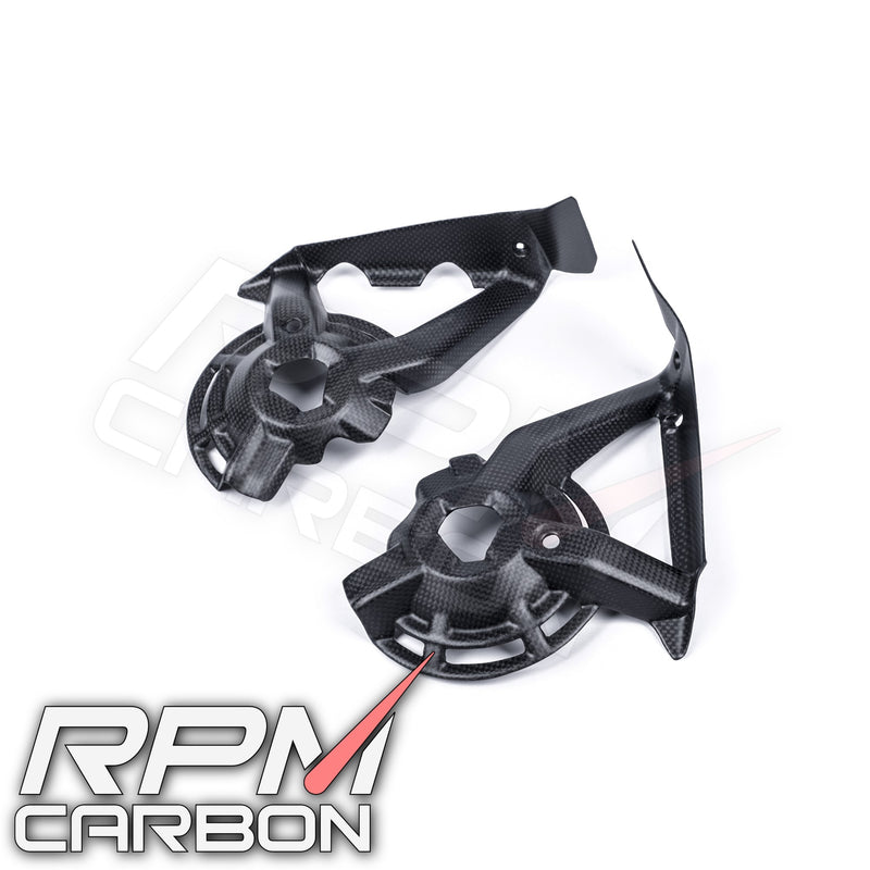 Ducati Hypermotard 950 Carbon Fiber Inner Radiator Fan Guards