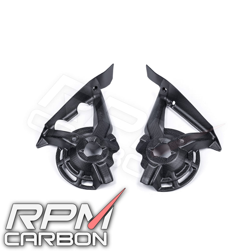 Ducati Hypermotard 950 Carbon Fiber Inner Radiator Fan Guards