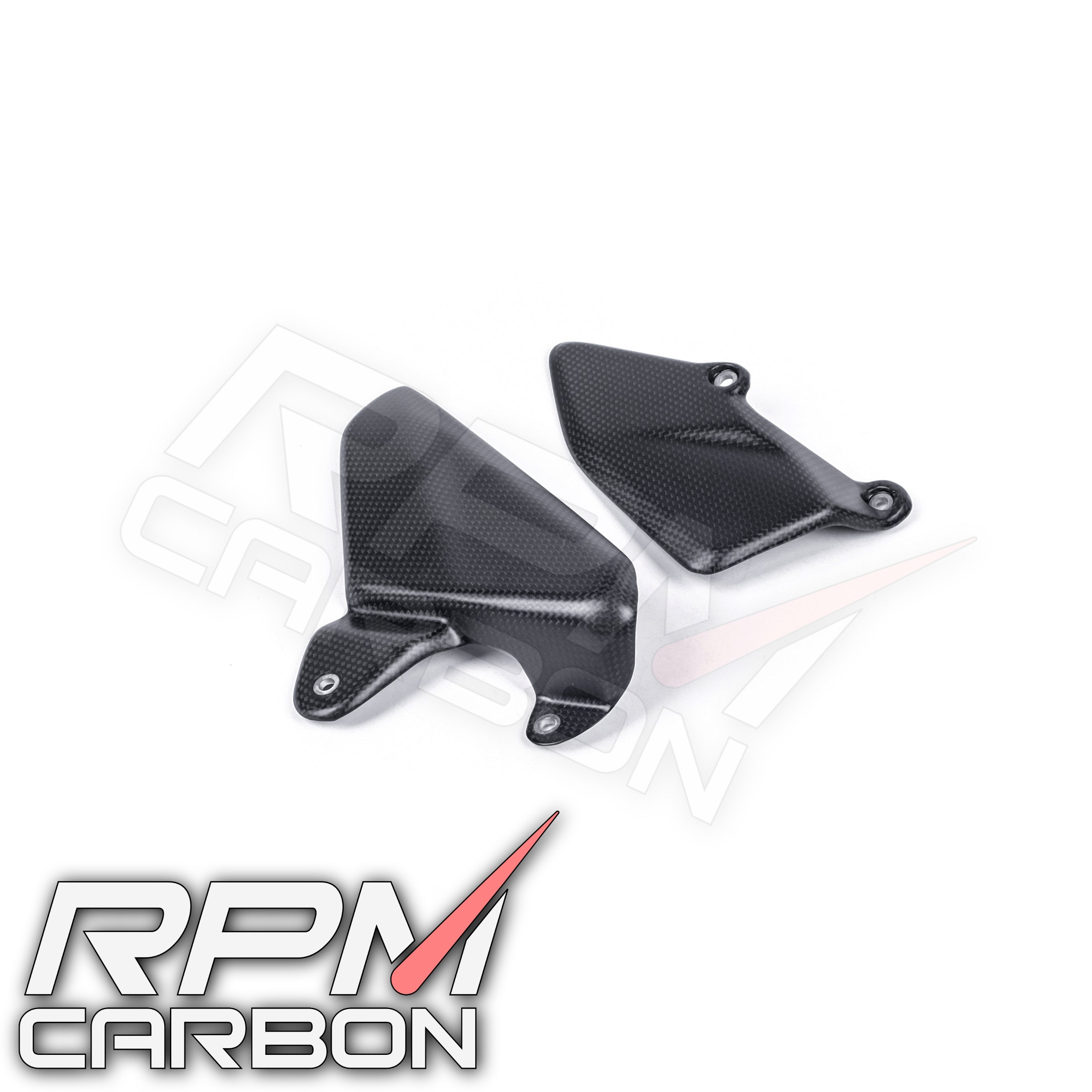 Ducati Multistrada V4 Carbon Fiber Heel Guards (Akrapovic Exhaust Only)
