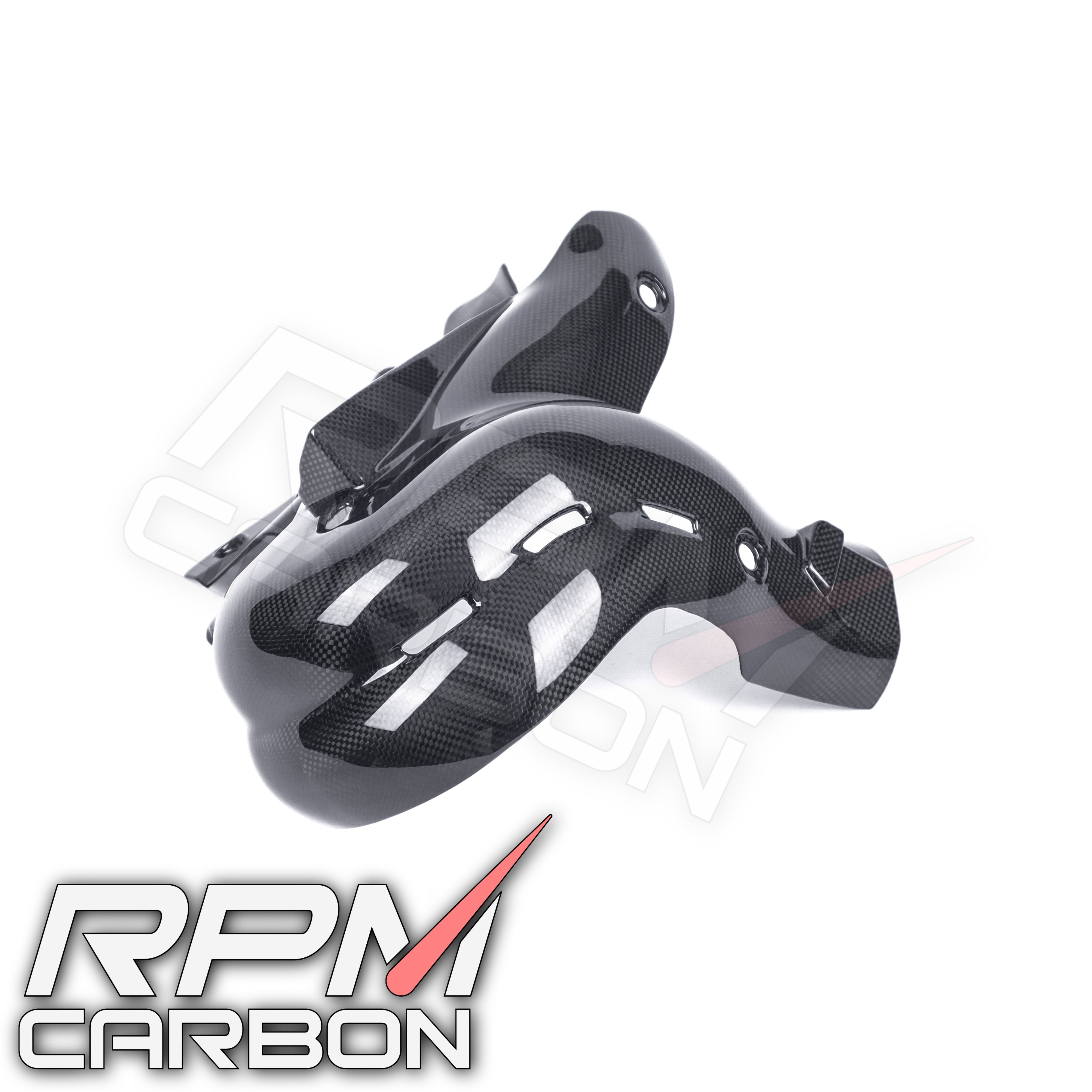 Ducati Panigale/Streetfighter V4 Carbon Fiber Exhaust Cover (EURO 4 On