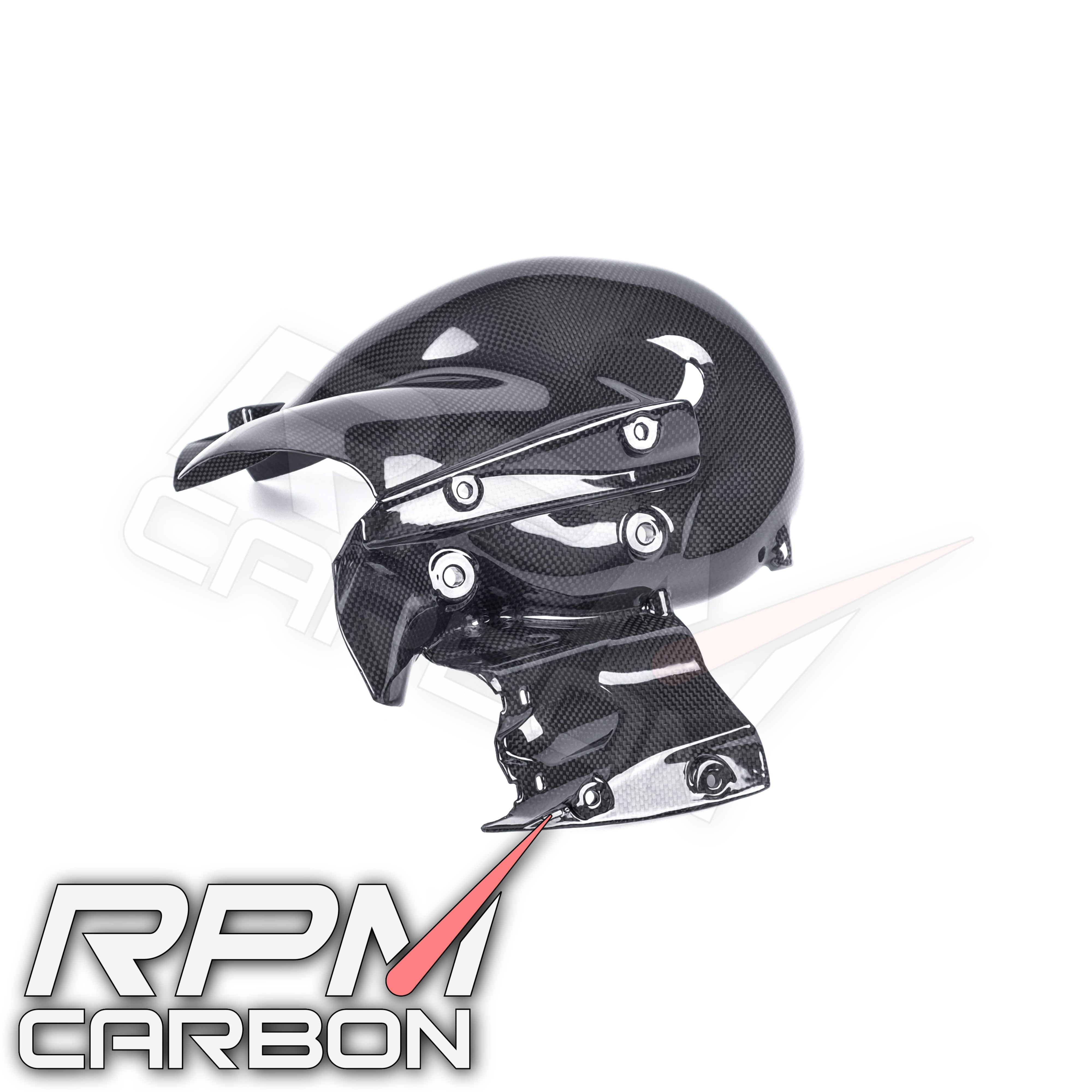 Ducati Panigale/Streetfighter V4 Carbon Fiber Exhaust Cover (EURO 4 On