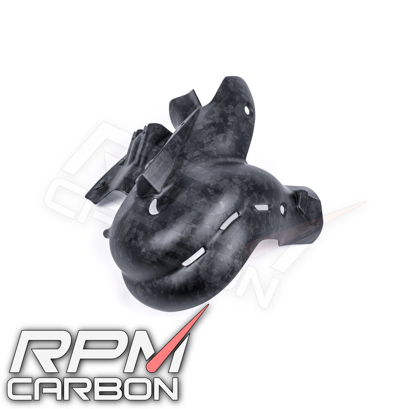 Ducati Panigale/Streetfighter V4 Carbon Fiber Exhaust Cover (EURO 4 Only)