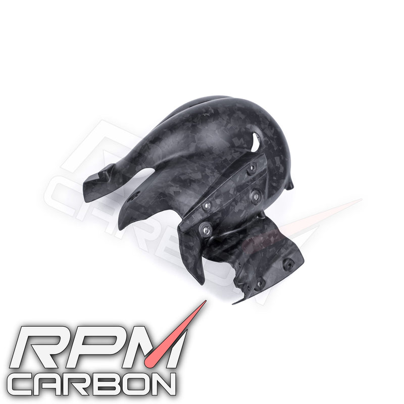 Ducati Panigale/Streetfighter V4 Carbon Fiber Exhaust Cover (EURO 4 Only)