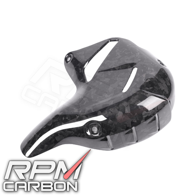 Ducati Panigale/Streetfighter V4 Carbon Fiber Exhaust Cover (Akrapovic Exhaust)