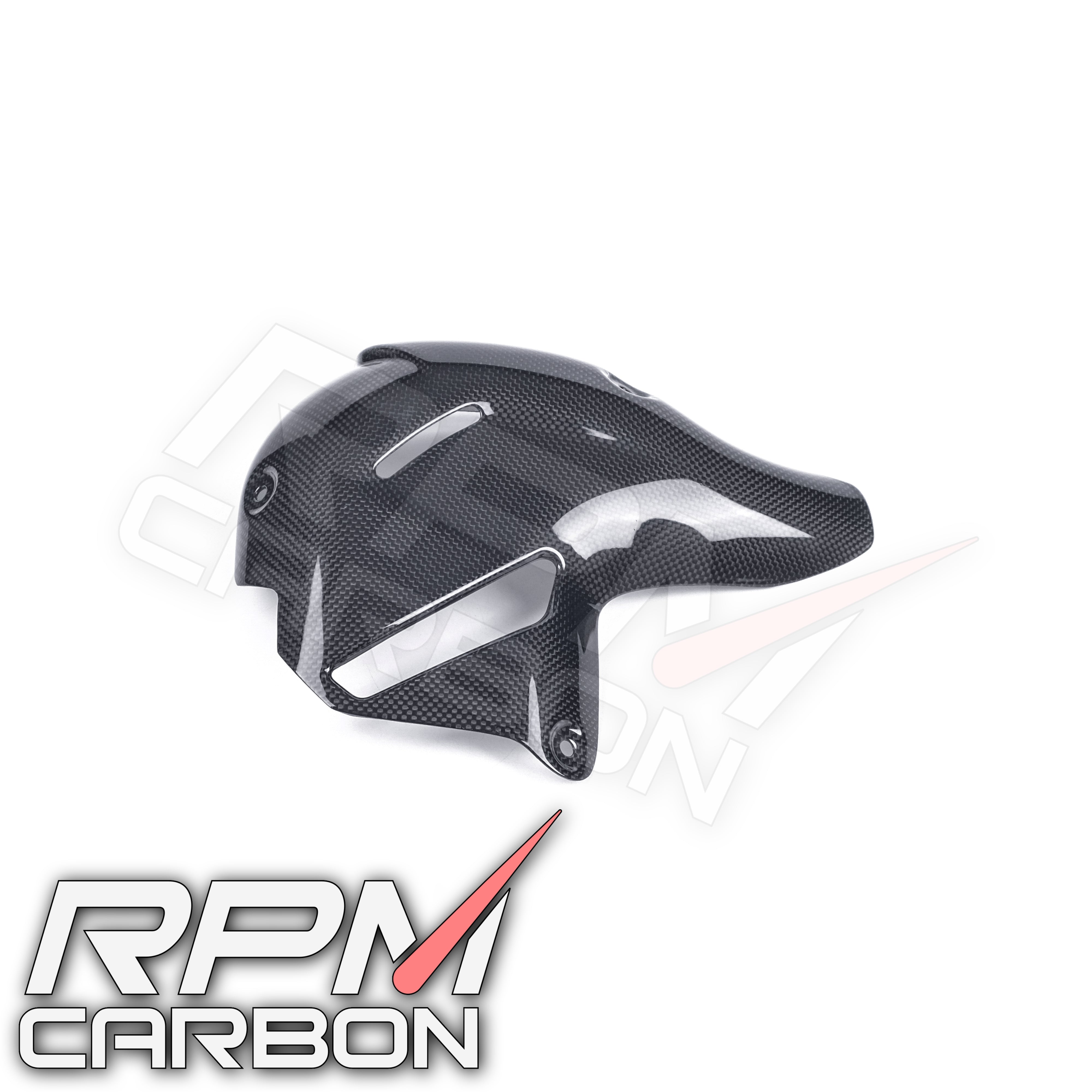 Ducati Panigale/Streetfighter V4 Carbon Fiber Exhaust Cover (Akrapovic Exhaust)