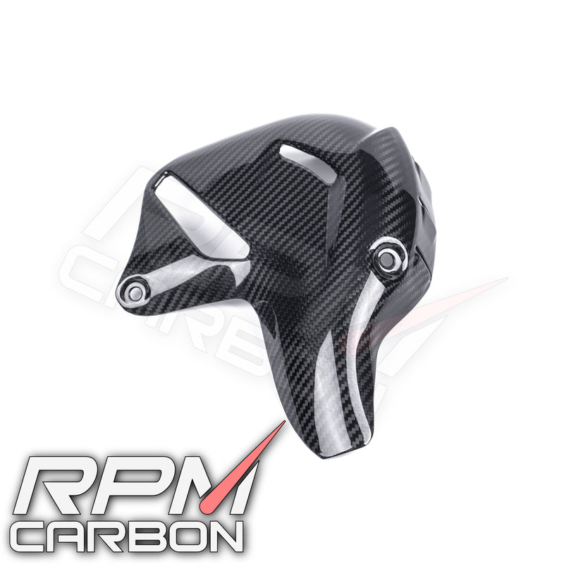 Ducati Panigale/Streetfighter V4 Carbon Fiber Exhaust Cover (Akrapovic Exhaust)