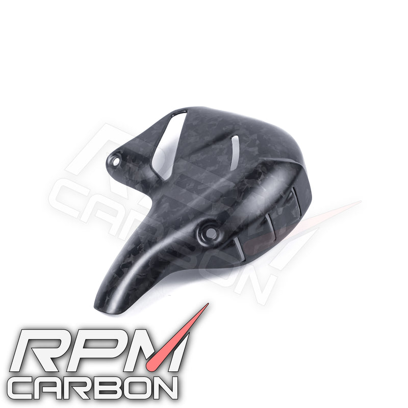 Ducati Panigale/Streetfighter V4 Carbon Fiber Exhaust Cover (Akrapovic Exhaust)