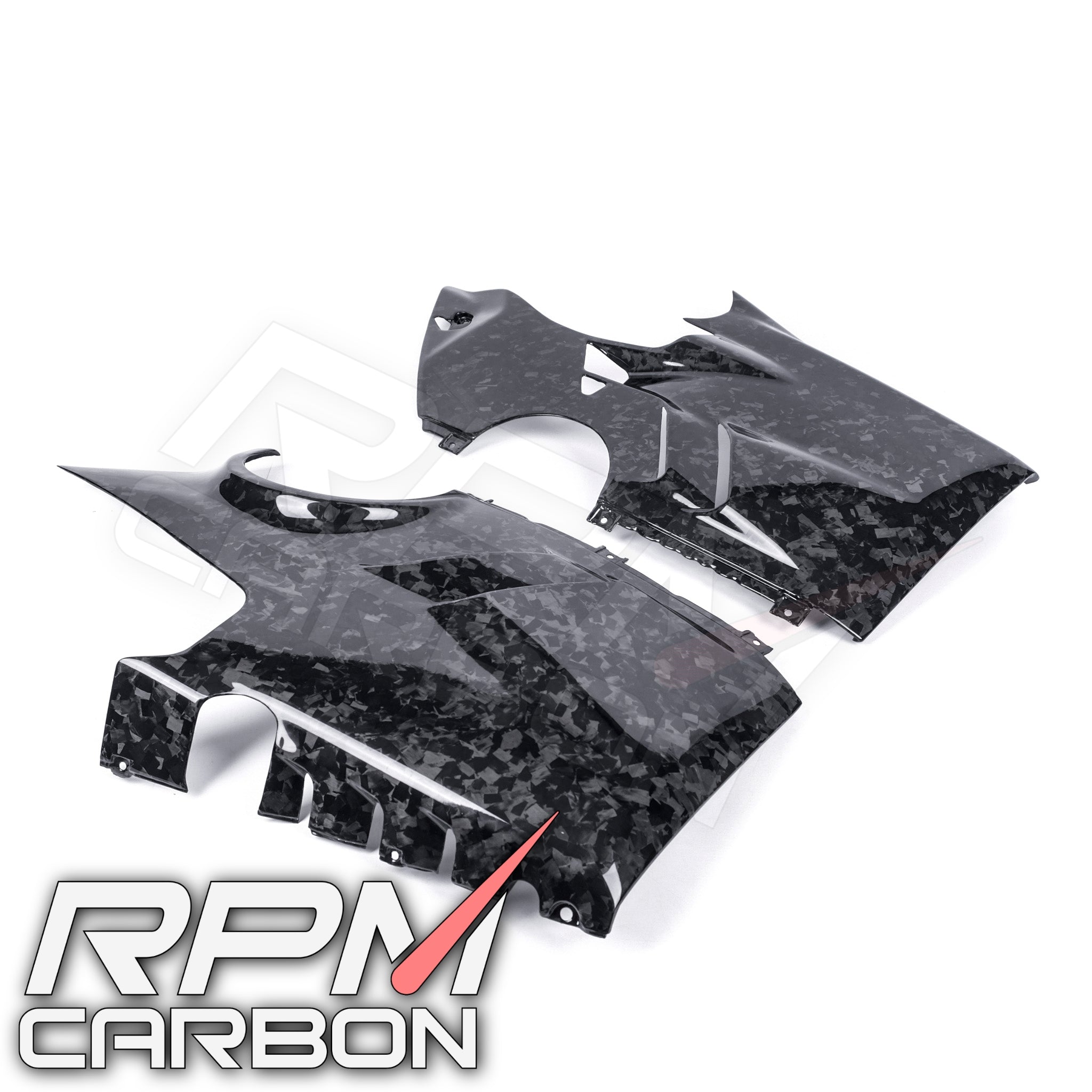 Ducati Panigale V4 Carbon Fiber Lower Side Belly Pan Fairings OEM Design