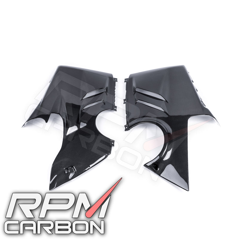 Ducati Panigale V4 Carbon Fiber Lower Side Belly Pan Fairings OEM Design