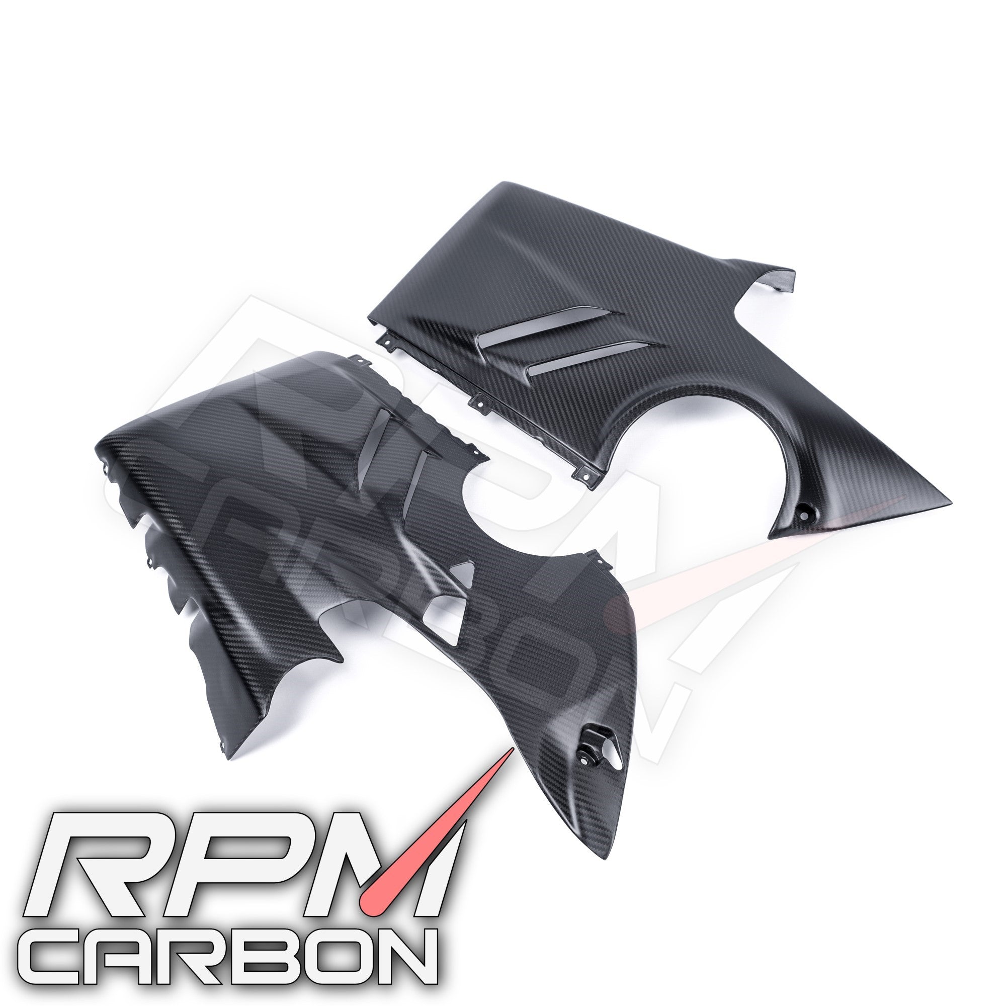 Ducati Panigale V4 Carbon Fiber Lower Side Belly Pan Fairings OEM Design