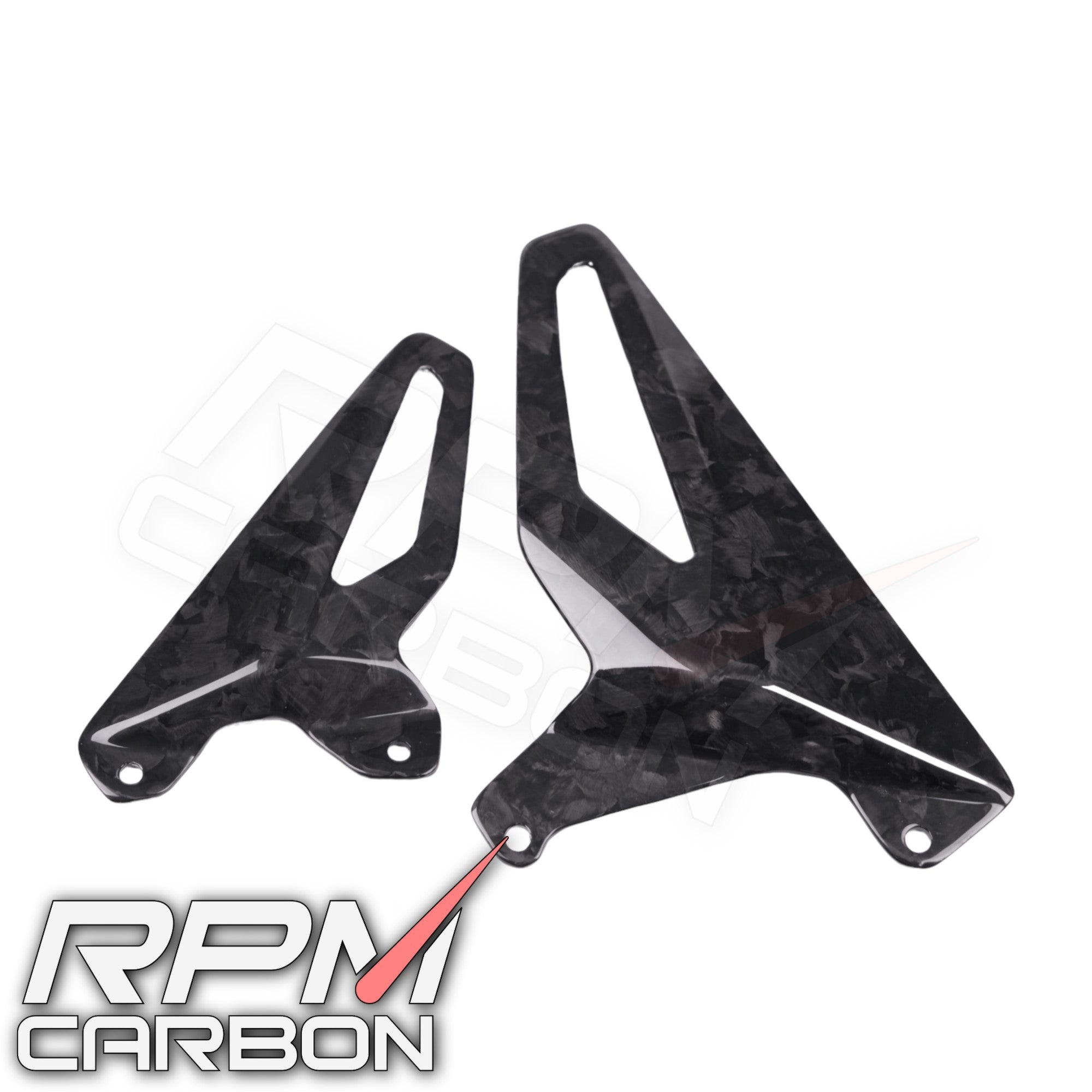 Carbon Fiber Frame Heel Guards Ducati Panigale V4 / Streetfighter V4