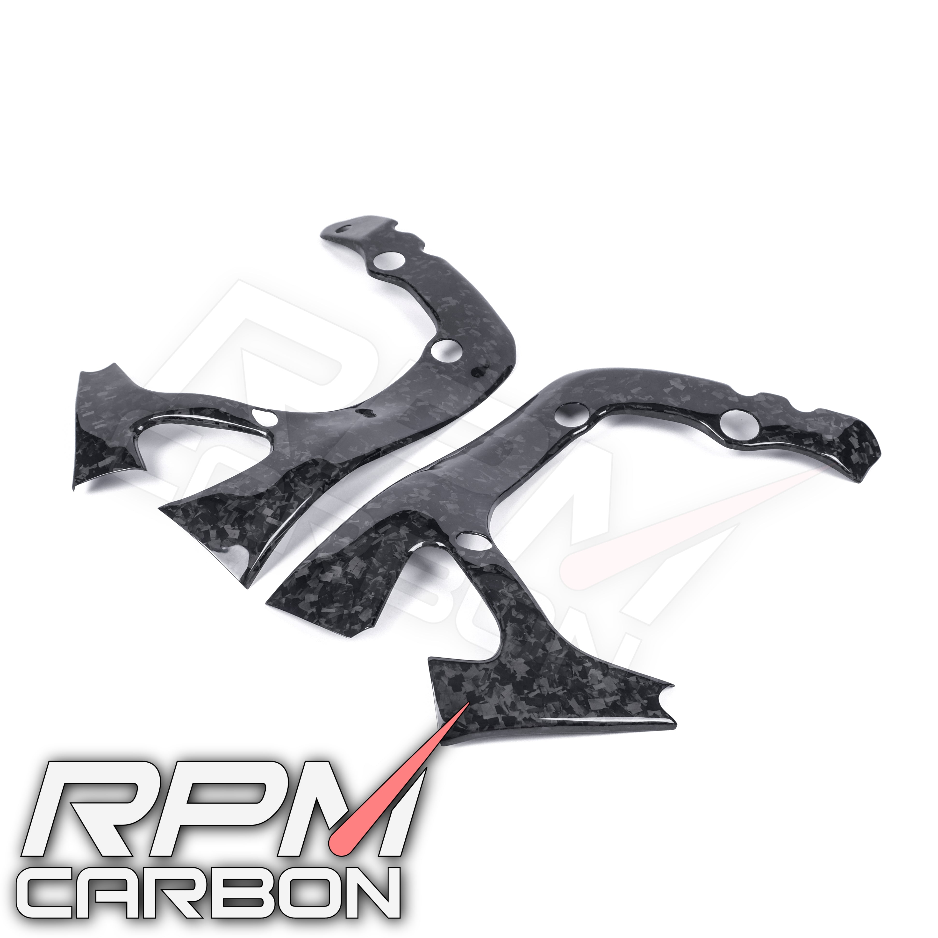 Honda CBR600RR Carbon Fiber Frame Covers Protectors Carbon Fiber