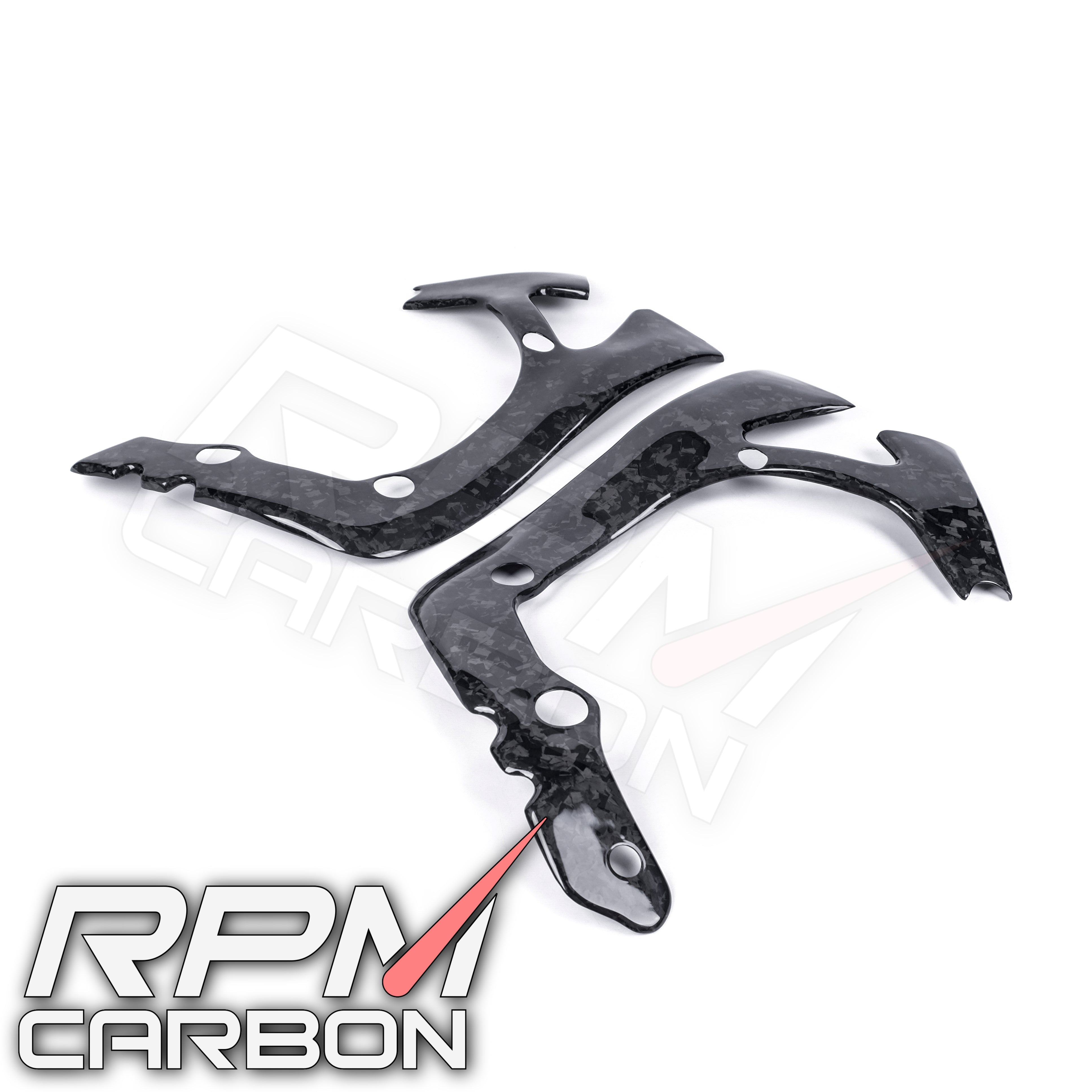 Honda CBR600RR Carbon Fiber Frame Covers Protectors Carbon Fiber