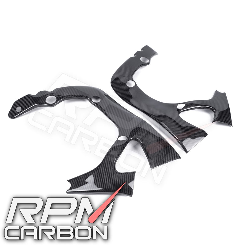 Honda CBR600RR Carbon Fiber Frame Covers Protectors Carbon Fiber