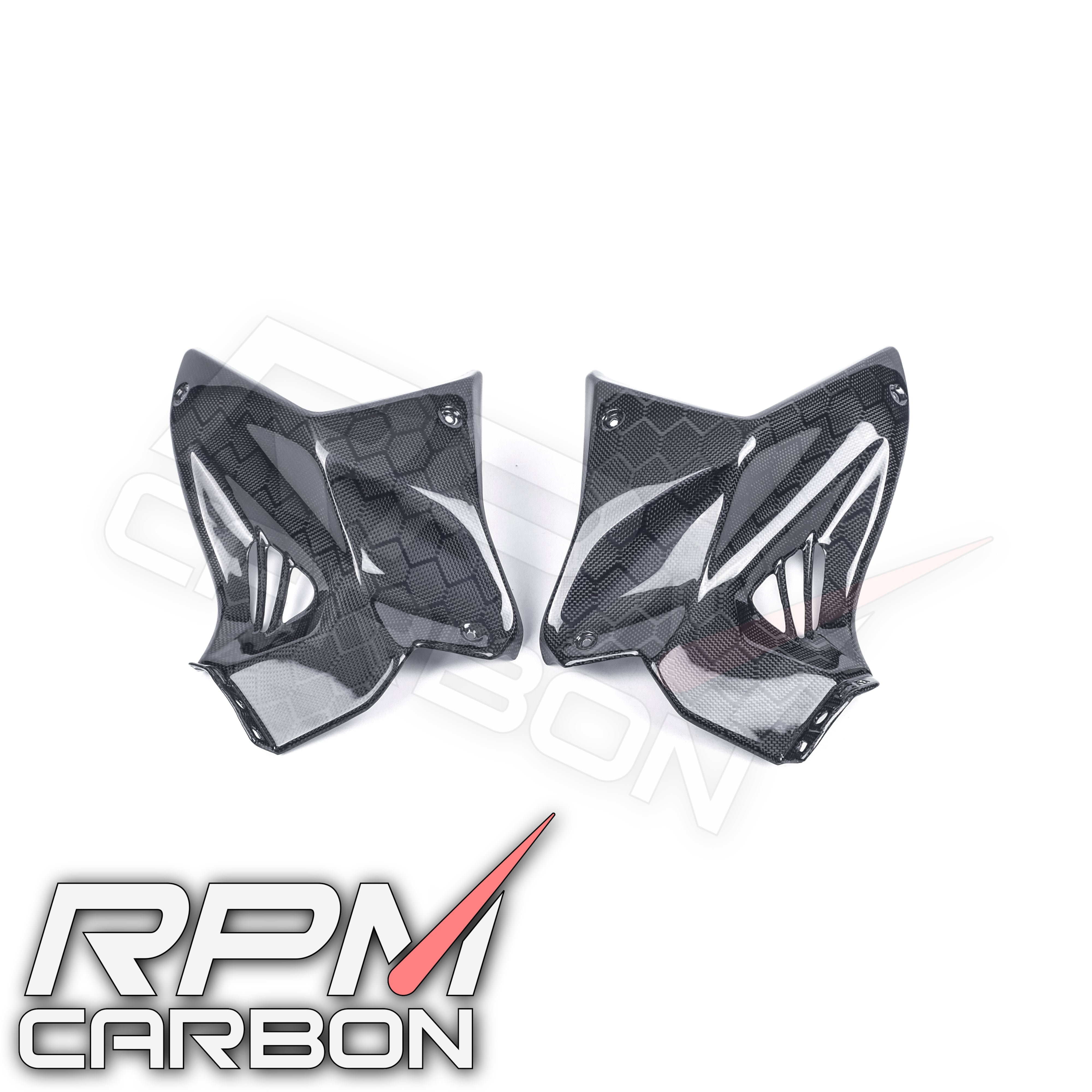 Kawasaki H2 / H2R Carbon Fiber Front Tank Side Panels