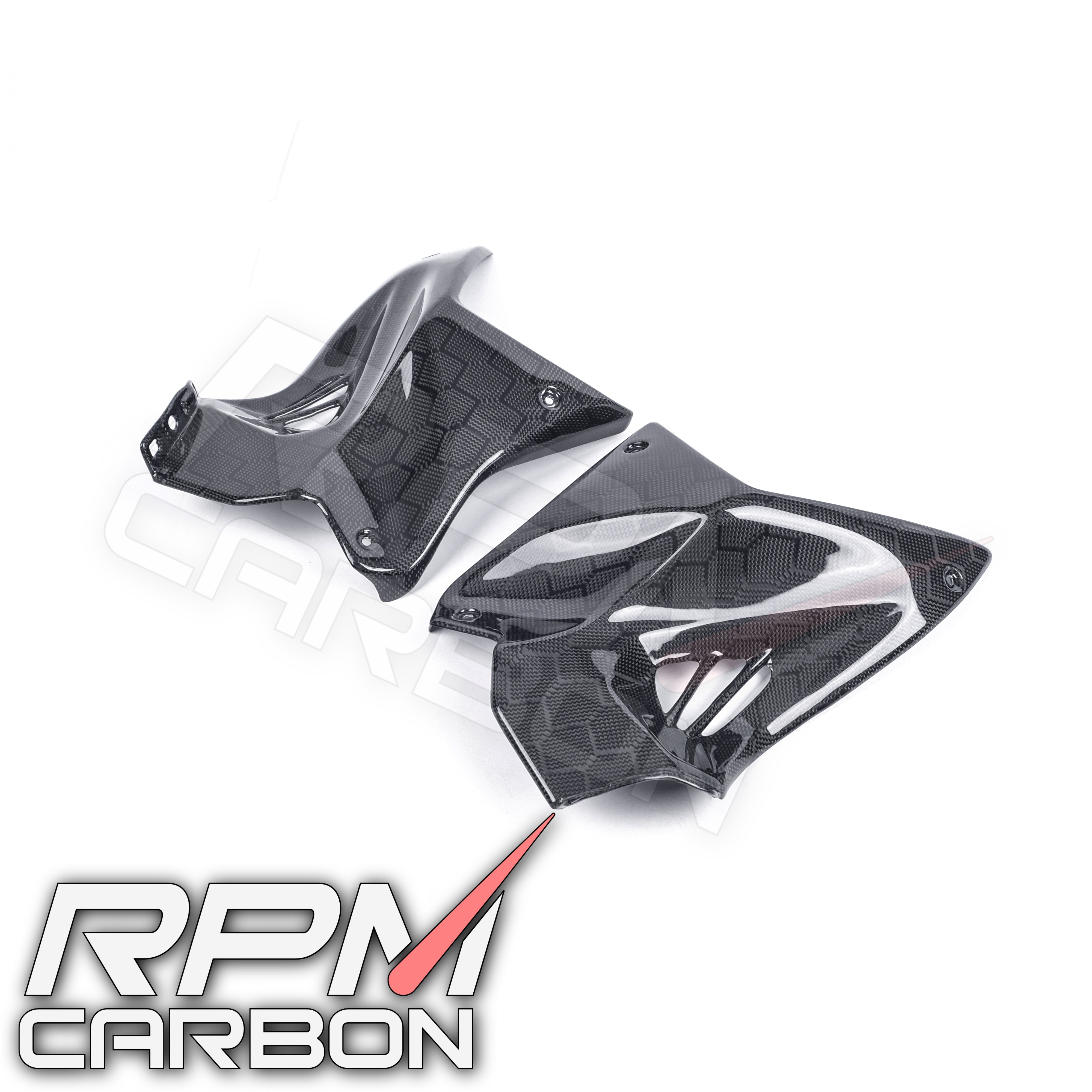Kawasaki H2 / H2R Carbon Fiber Front Tank Side Panels